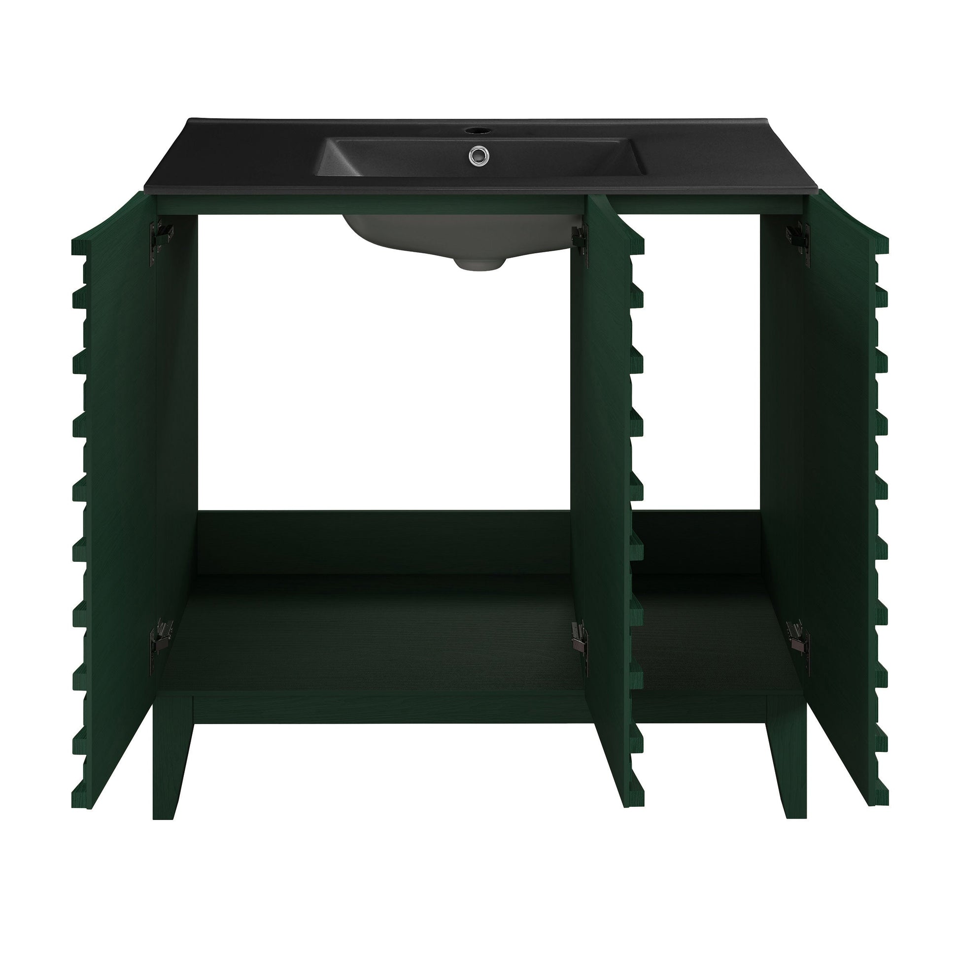 Green Oak / Matte Black / 1-Hole
