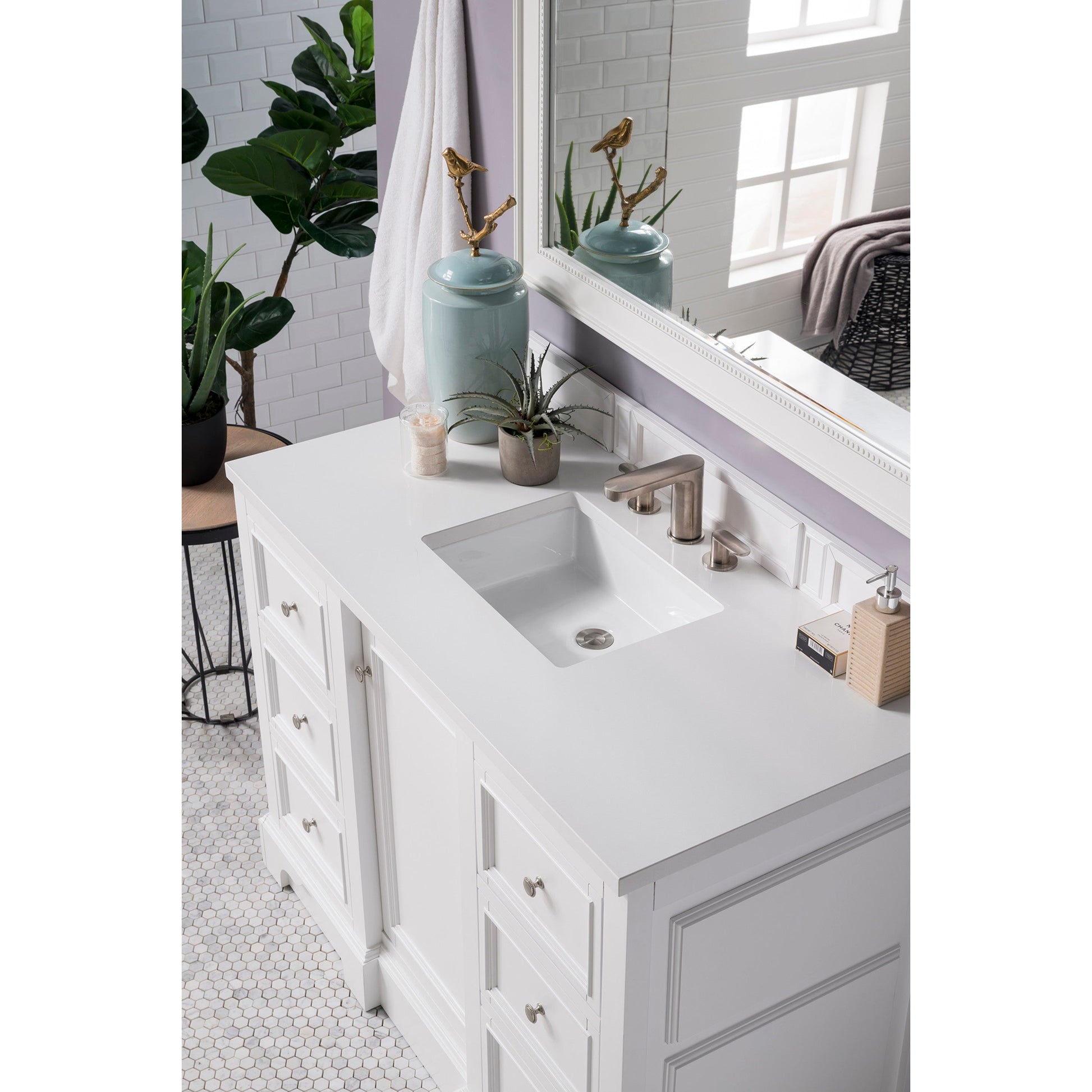 Bright White / White Zeus - 3 Faucet Holes