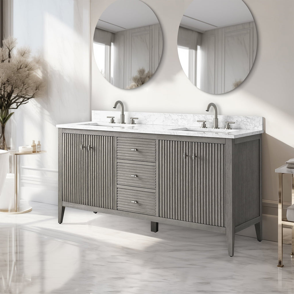 Linear Driftwood Gray / Brushed Nickel