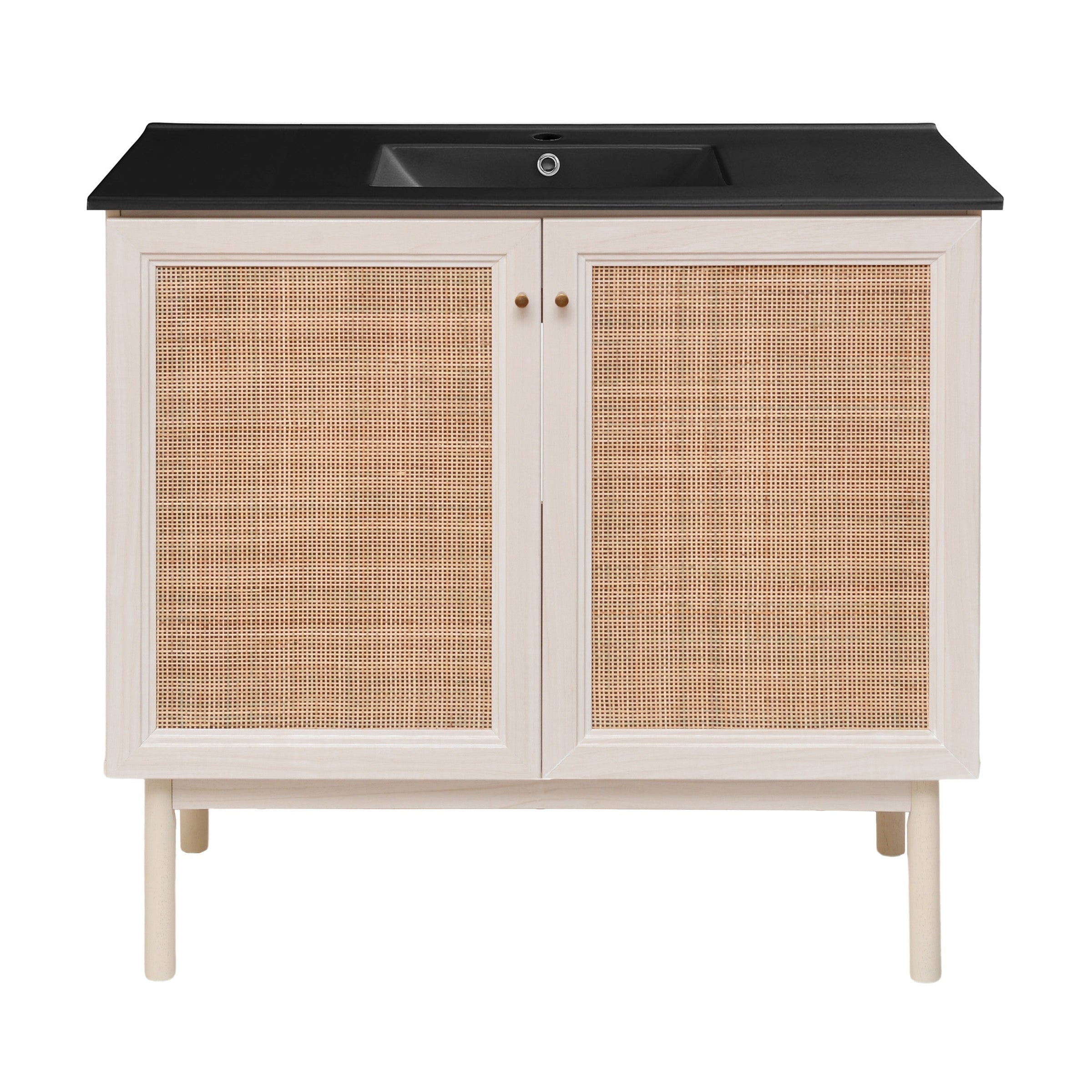 White Oak / Black / 1-Hole