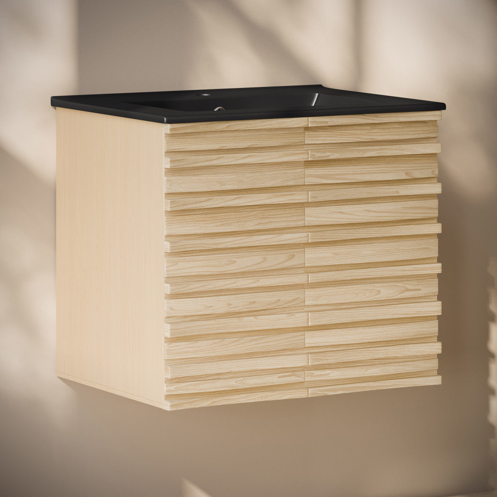 Natural Oak / Black / 1-Hole