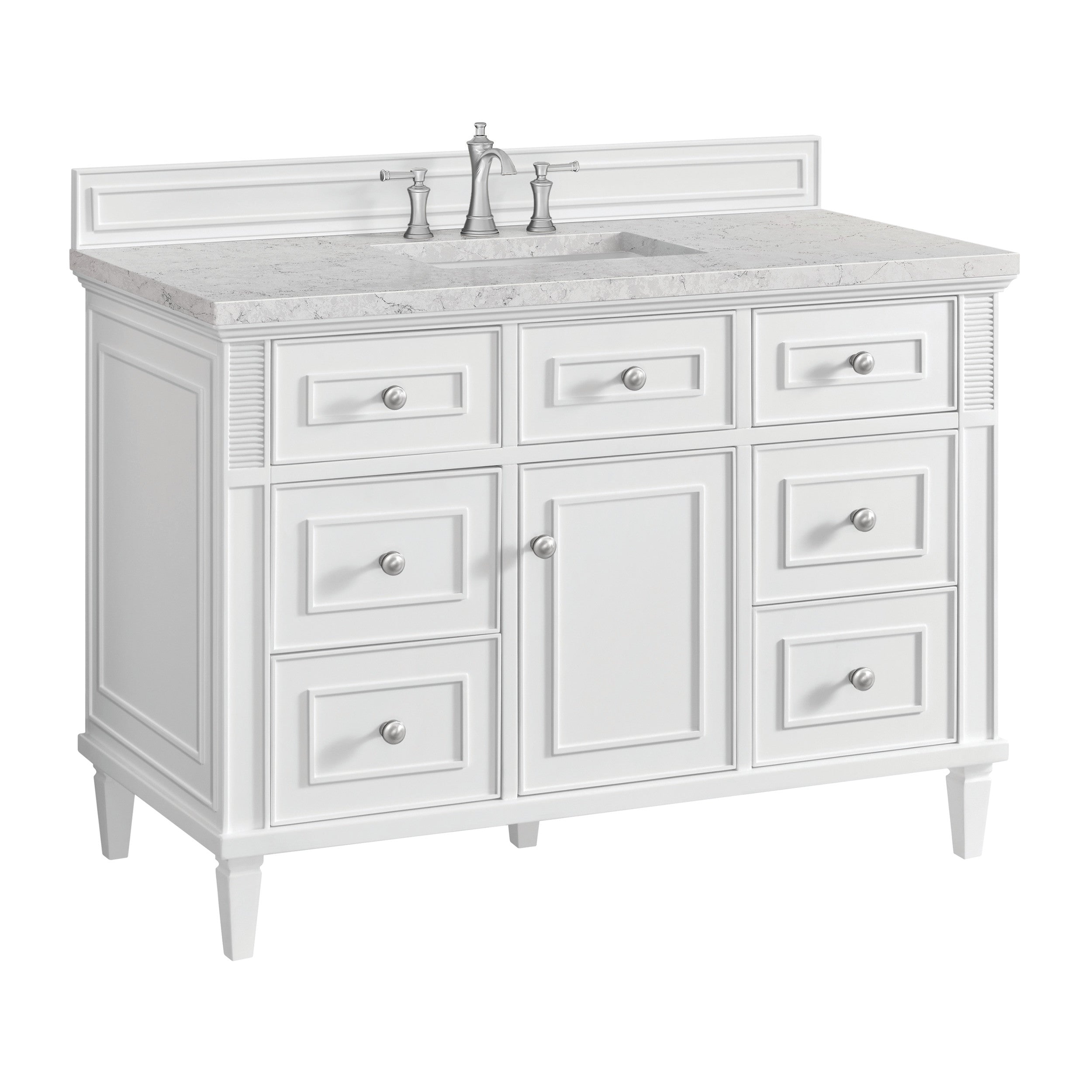Bright White / Eternal Jasmine Pearl - 3 Faucet Holes