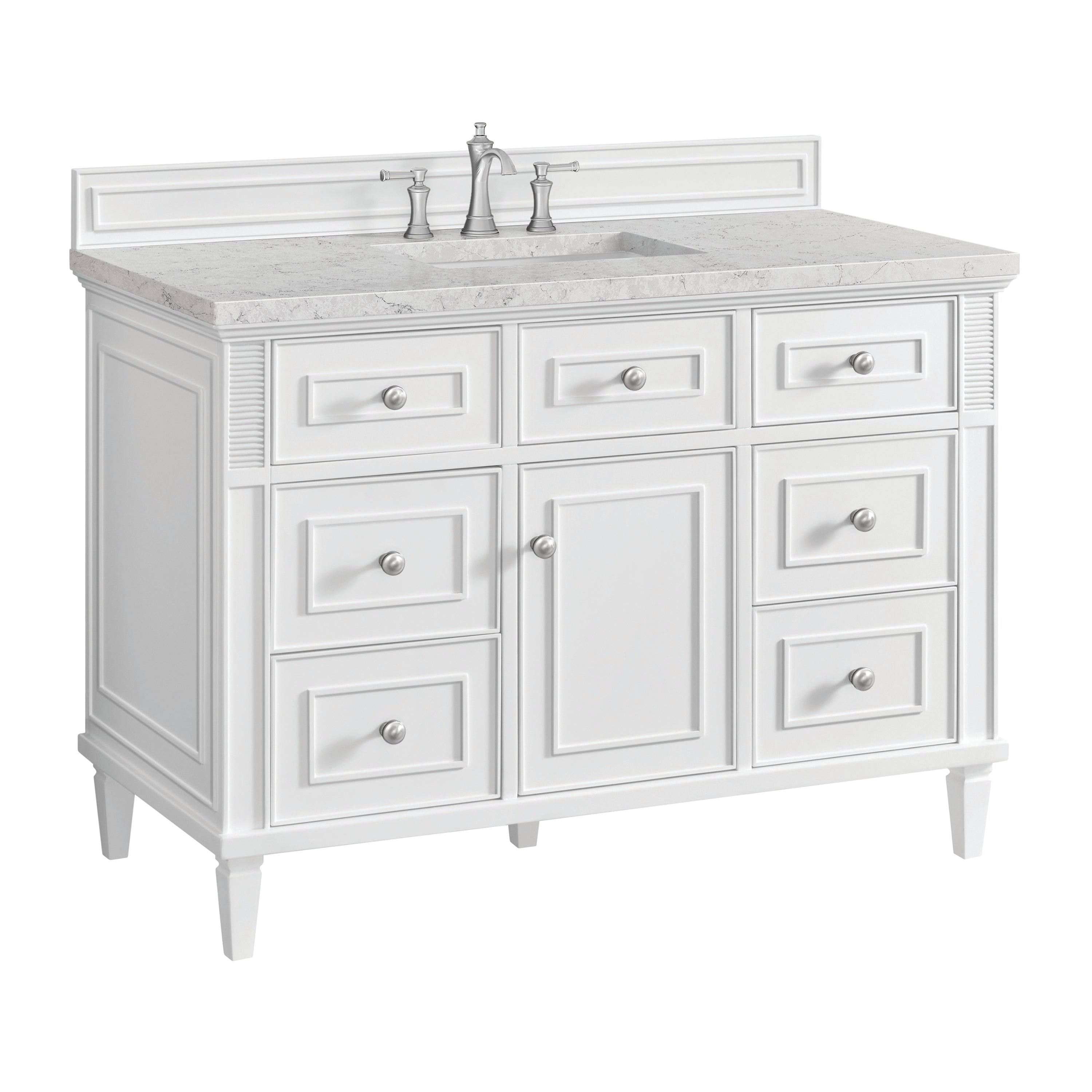 Bright White / Eternal Jasmine Pearl - 3 Faucet Holes