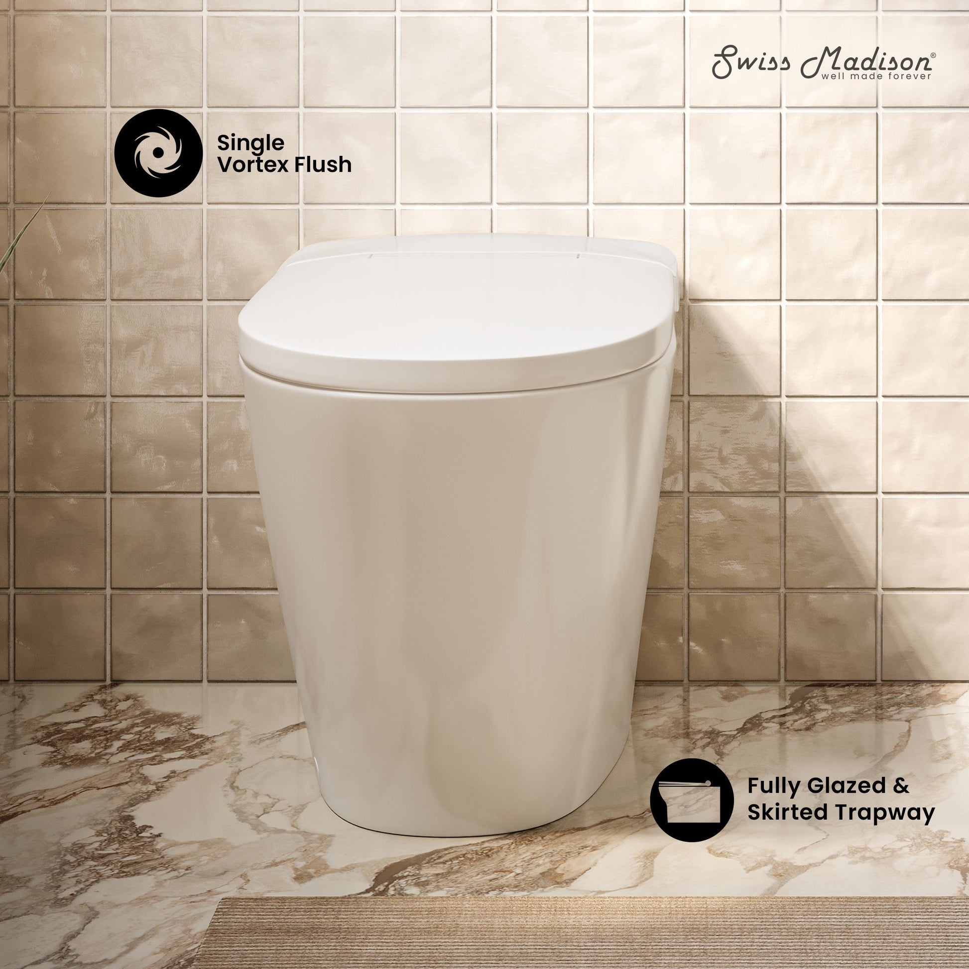 Glossy White / Single - Left