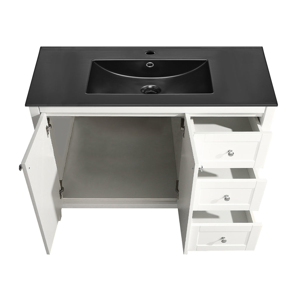 White / Matte Black / 1-Hole