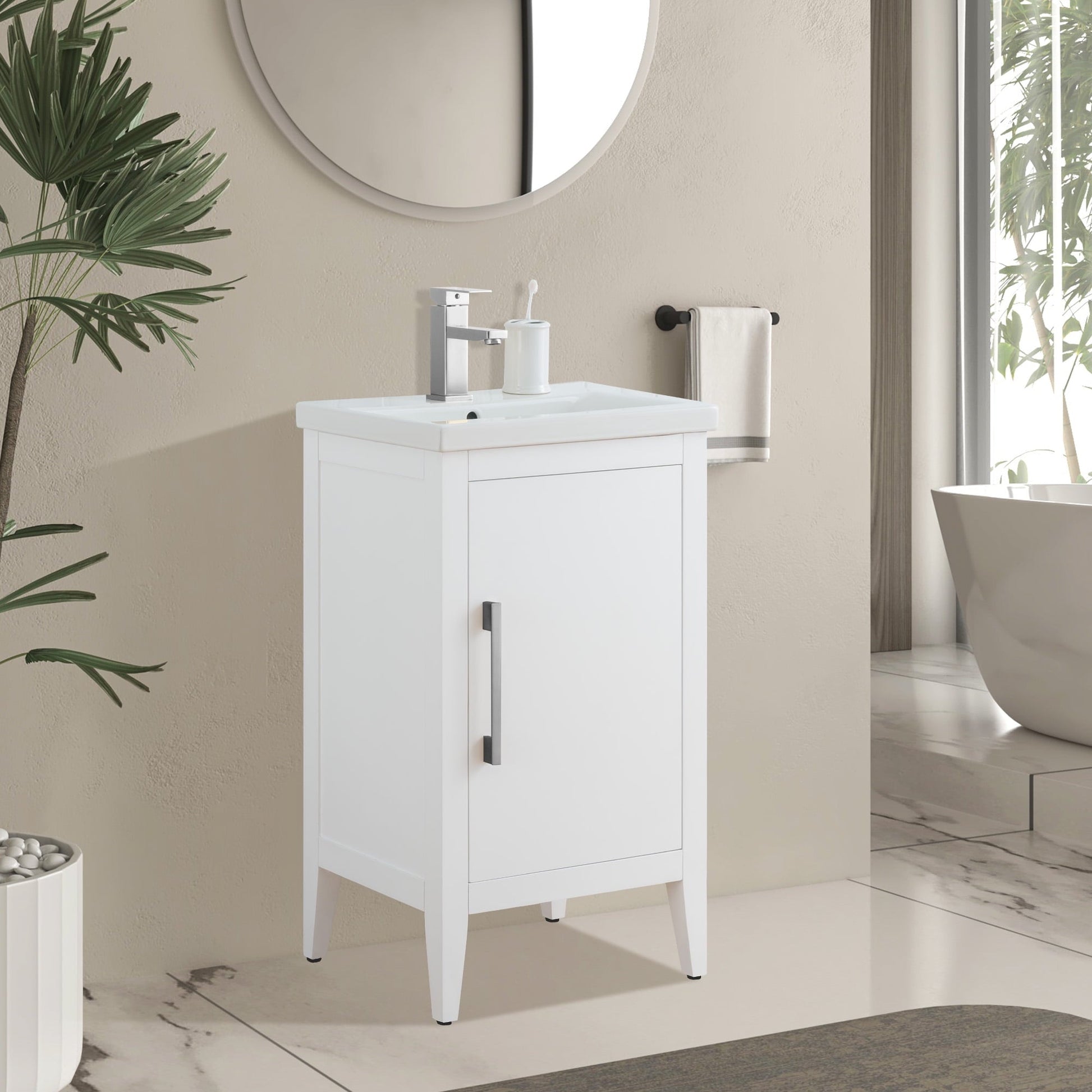 White / Brushed Nickel