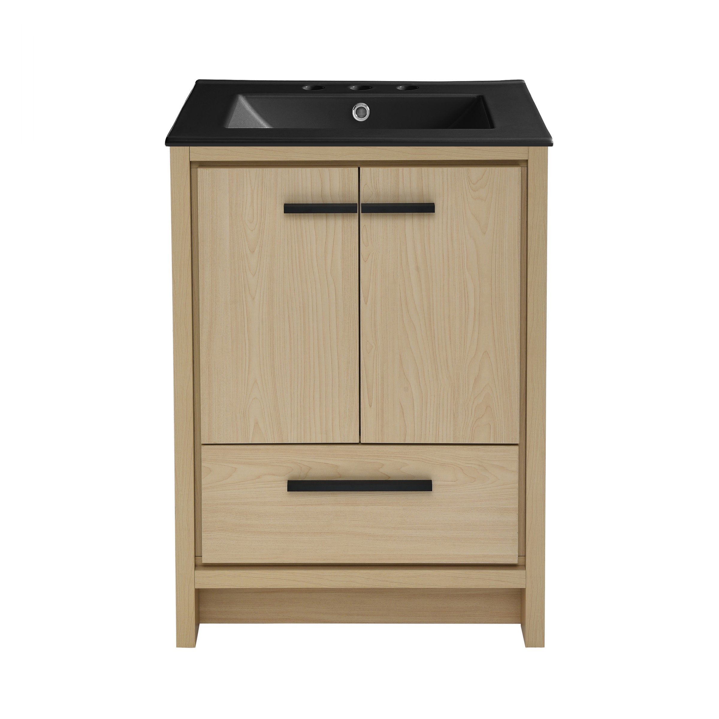 Natural Oak / Matte Black / 3-Hole