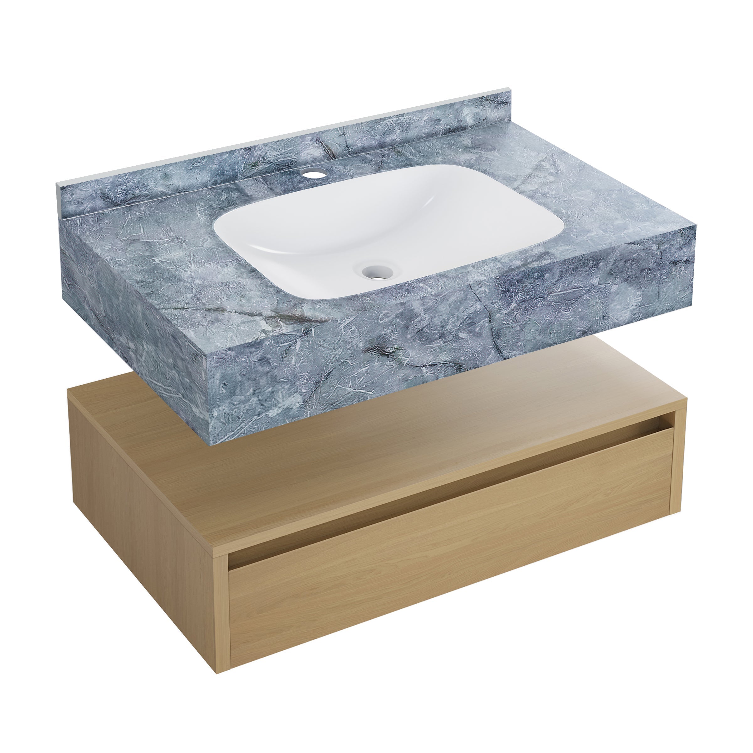 Natural Oak / Blue Celeste