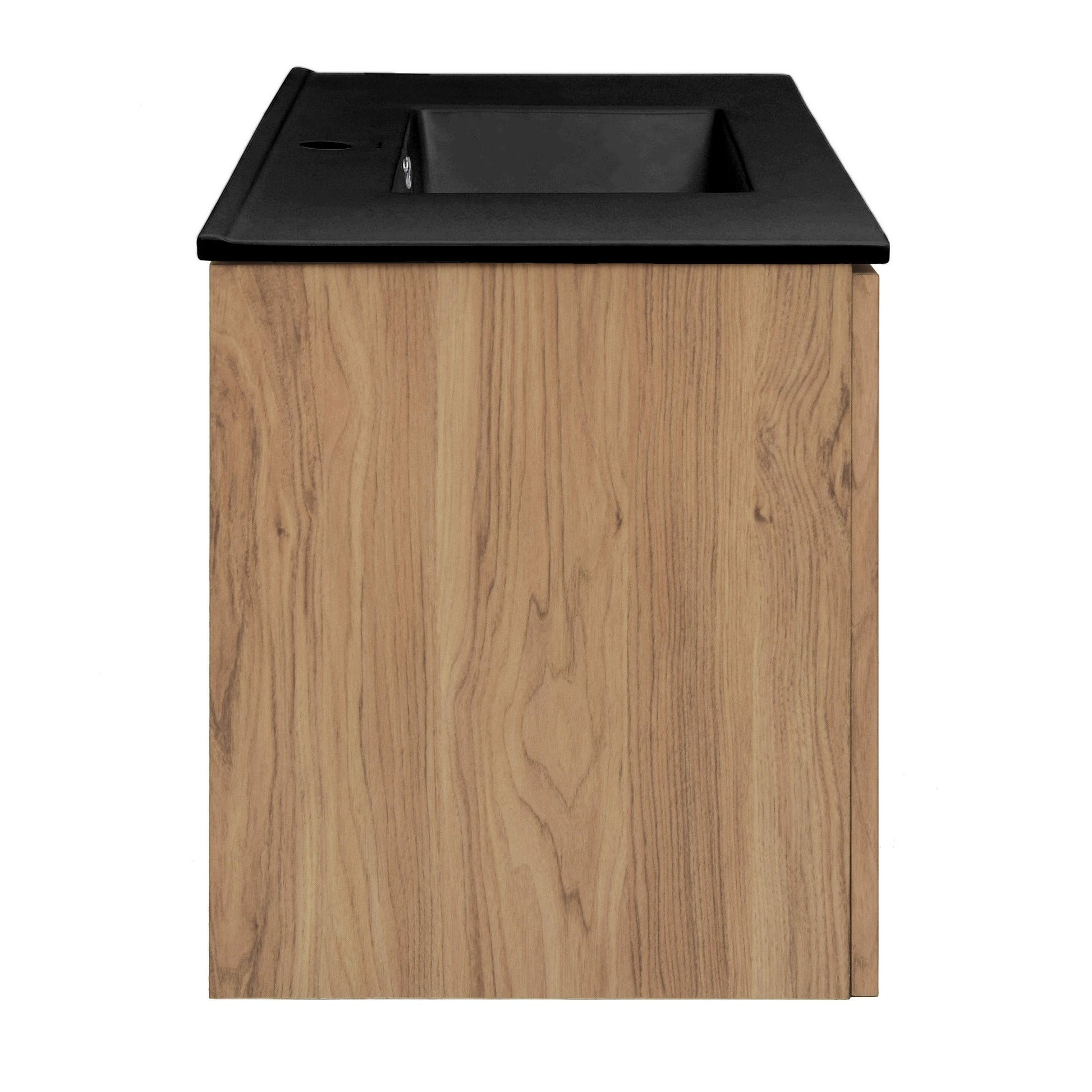 Golden Oak / Matte Black / 1-Hole
