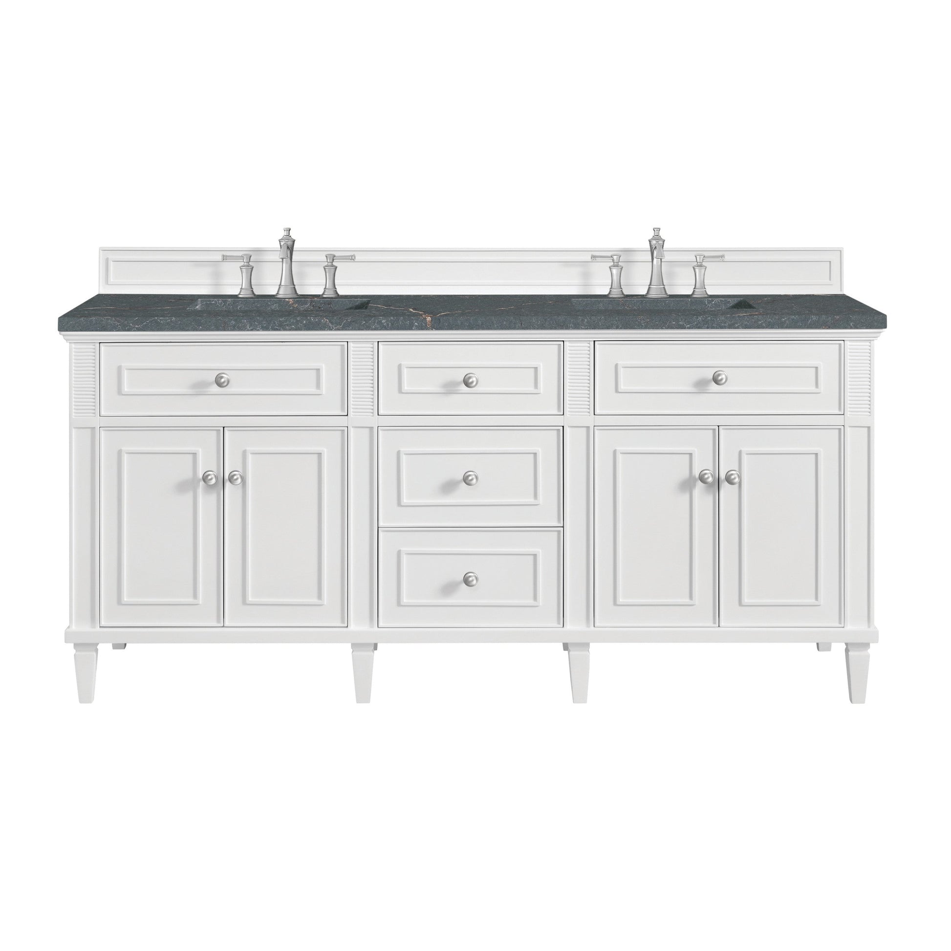 Bright White / Parisien Bleu - 3 Faucet Holes