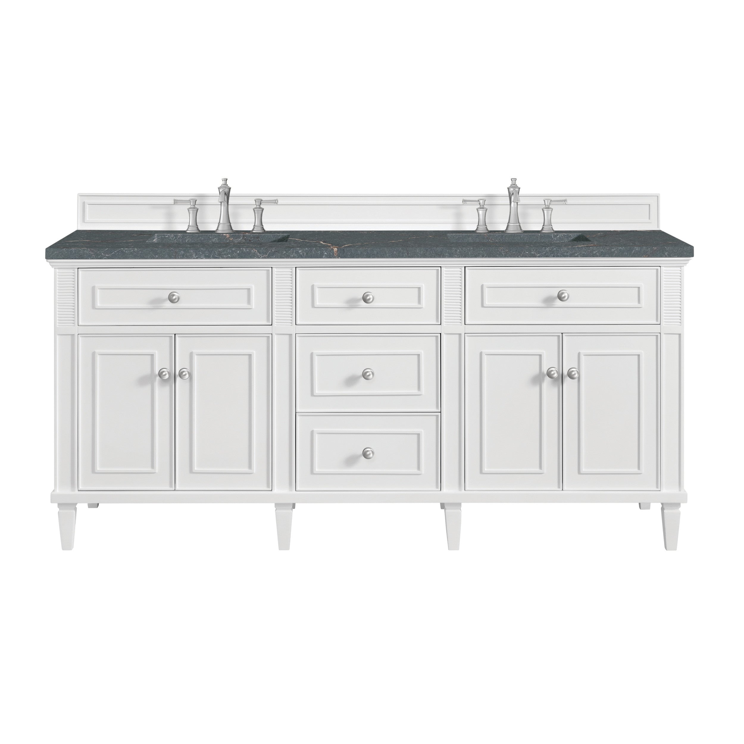 Bright White / Parisien Bleu - 3 Faucet Holes