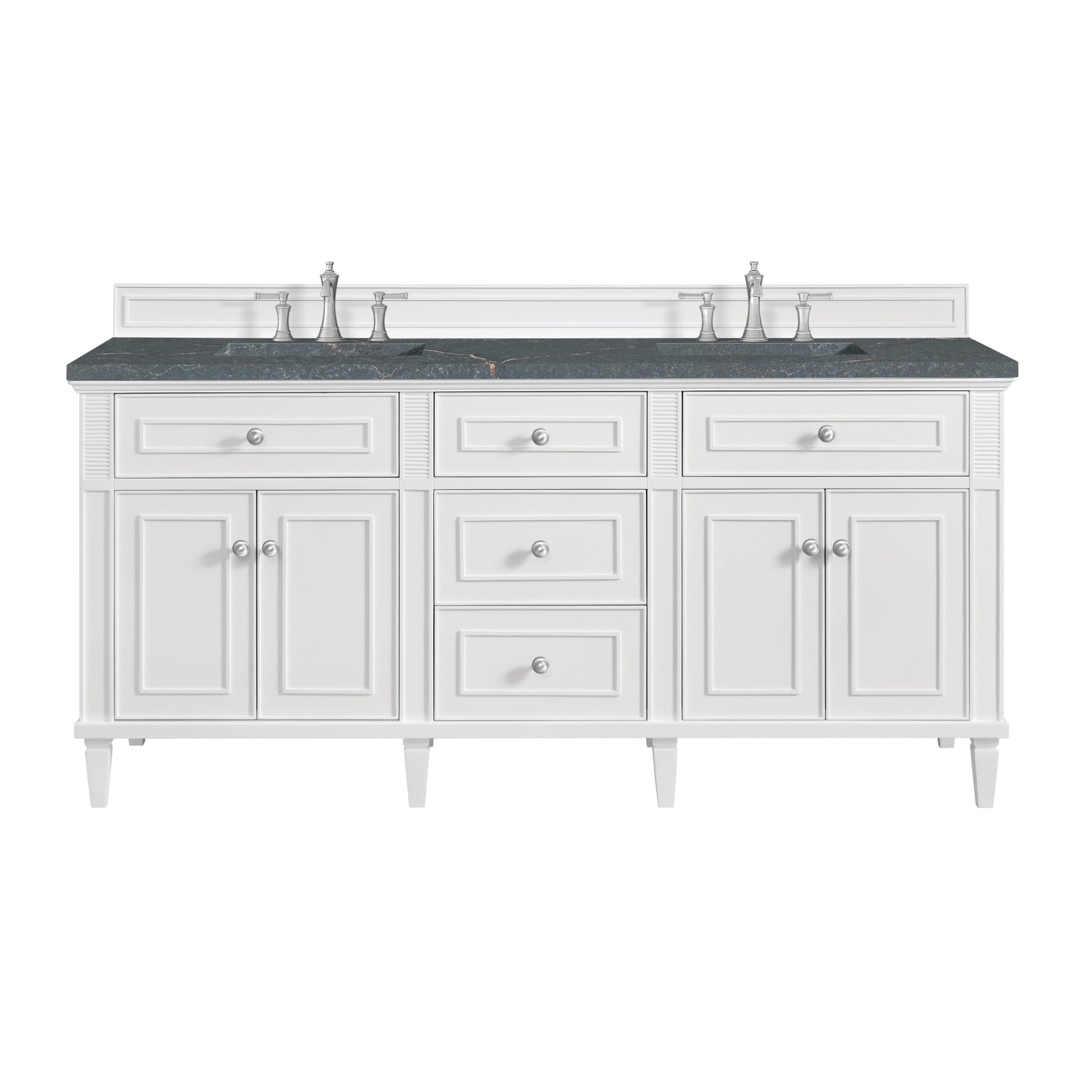 Bright White / Parisien Bleu - 3 Faucet Holes