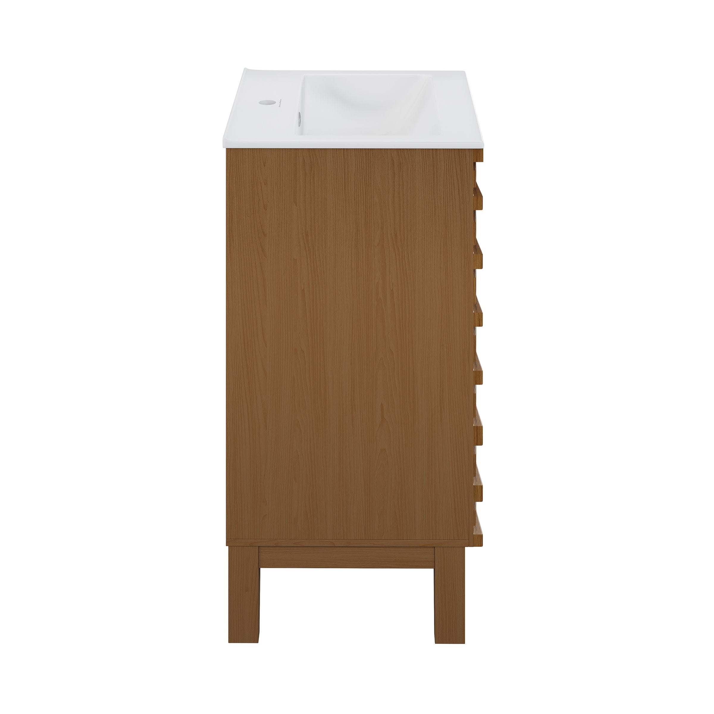 Brown Oak / White