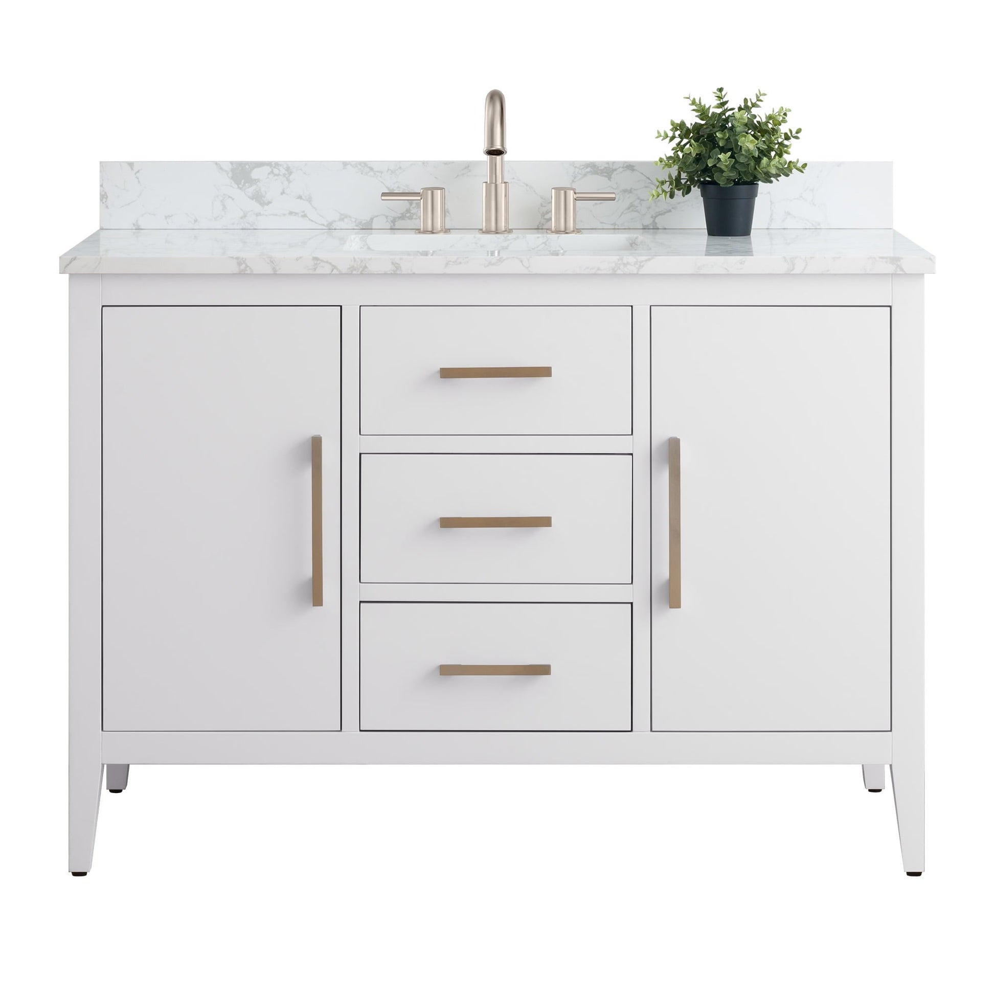 White / Brushed Nickel