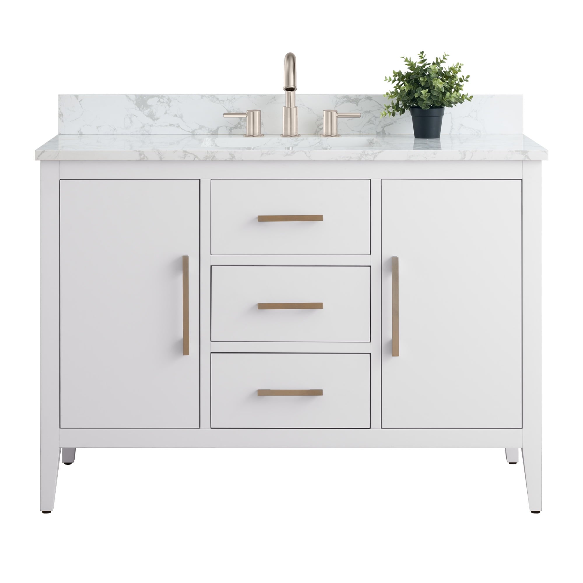White / Brushed Nickel