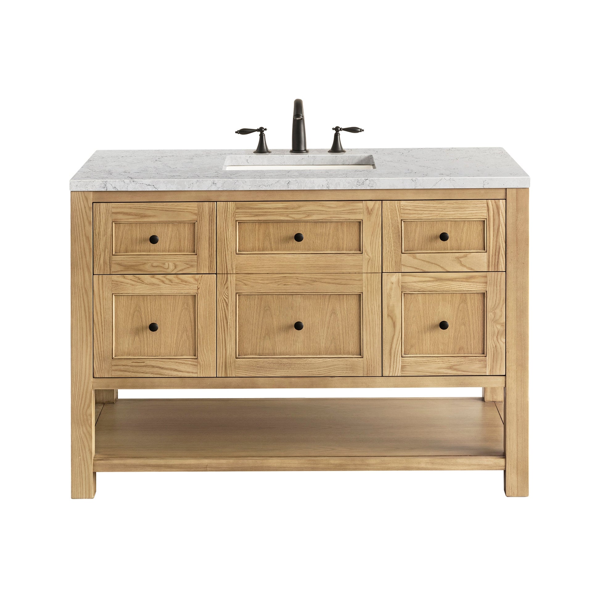 Light Natural Oak / Eternal Jasmine Pearl - 3 Faucet Holes