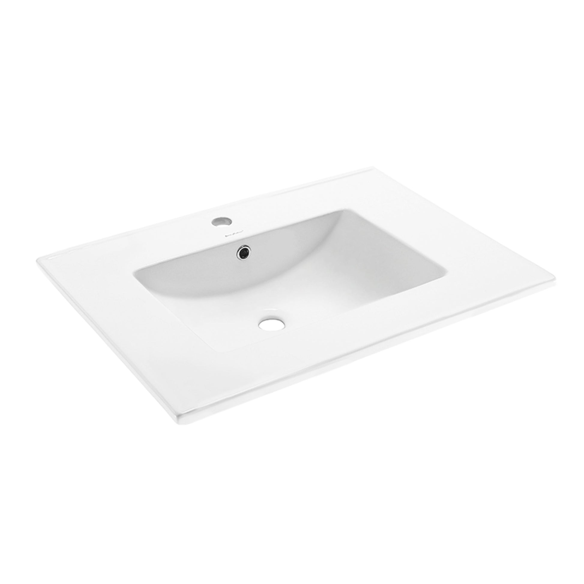 Glossy White / 1-Hole / Center