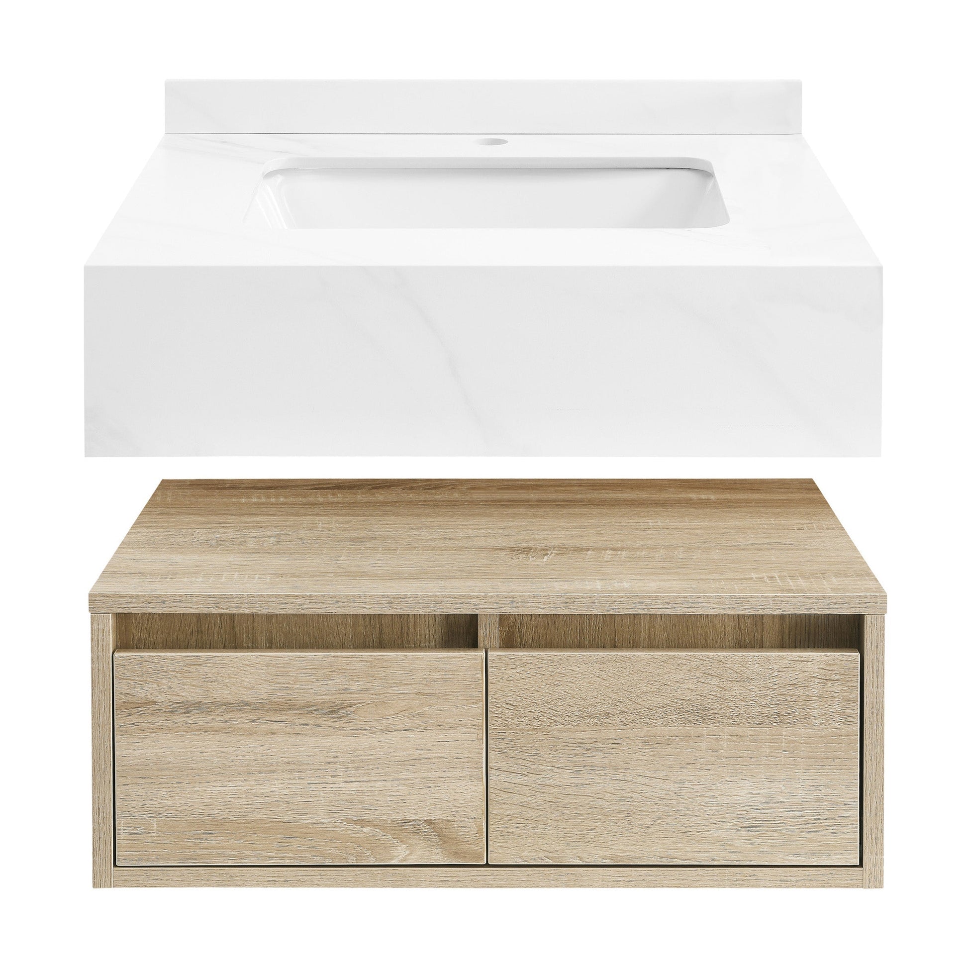 Weathered Oak / 1-Hole