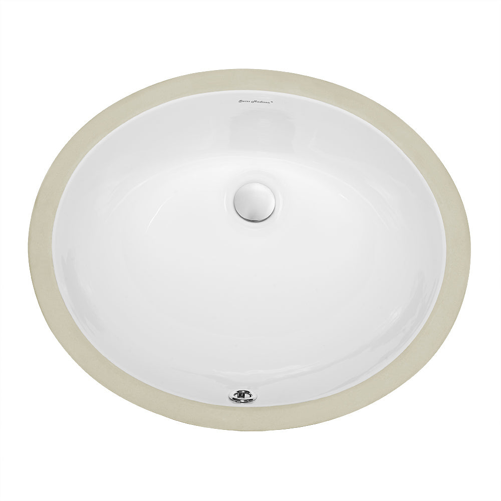 Glossy white / Oval