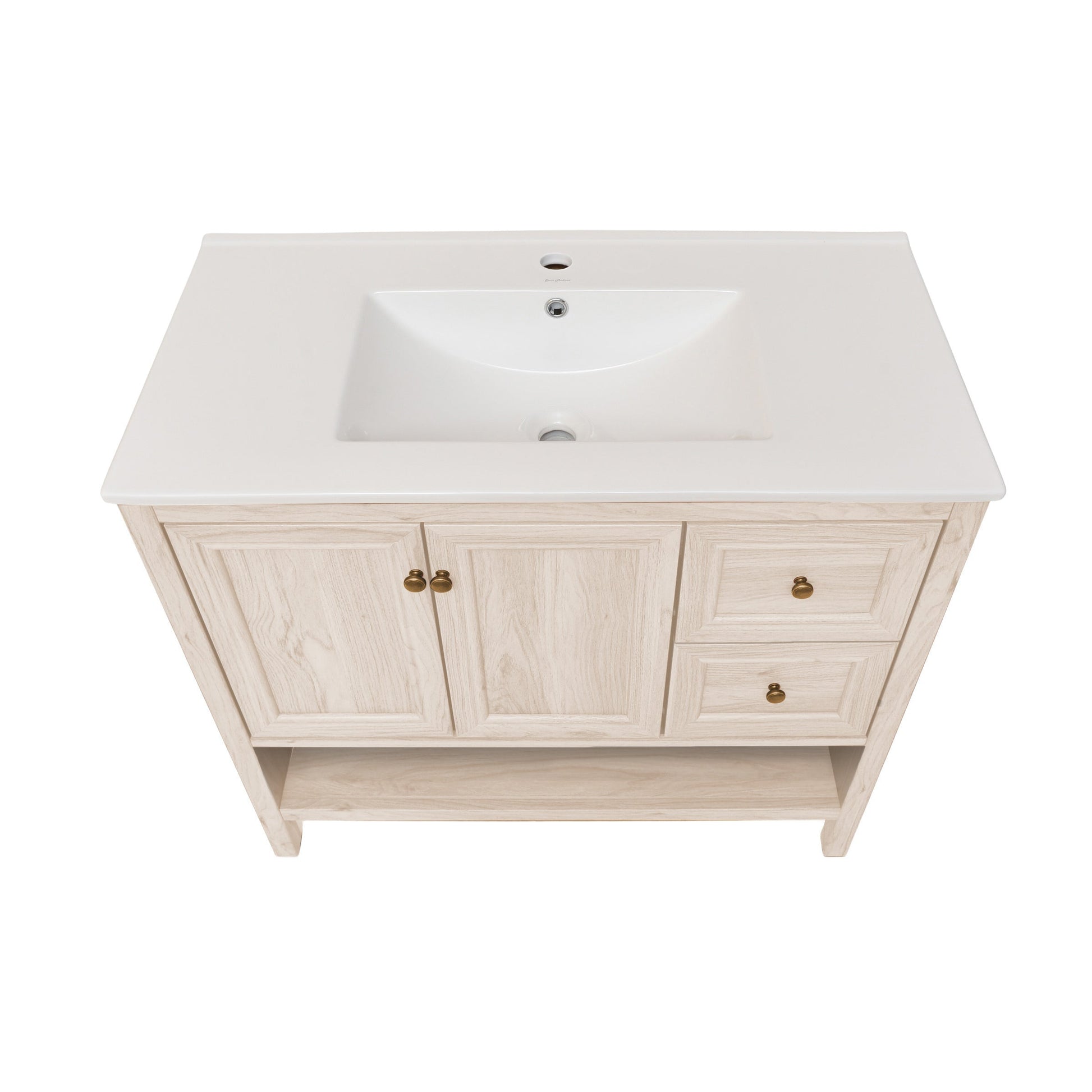 White Oak / White / 1-Hole
