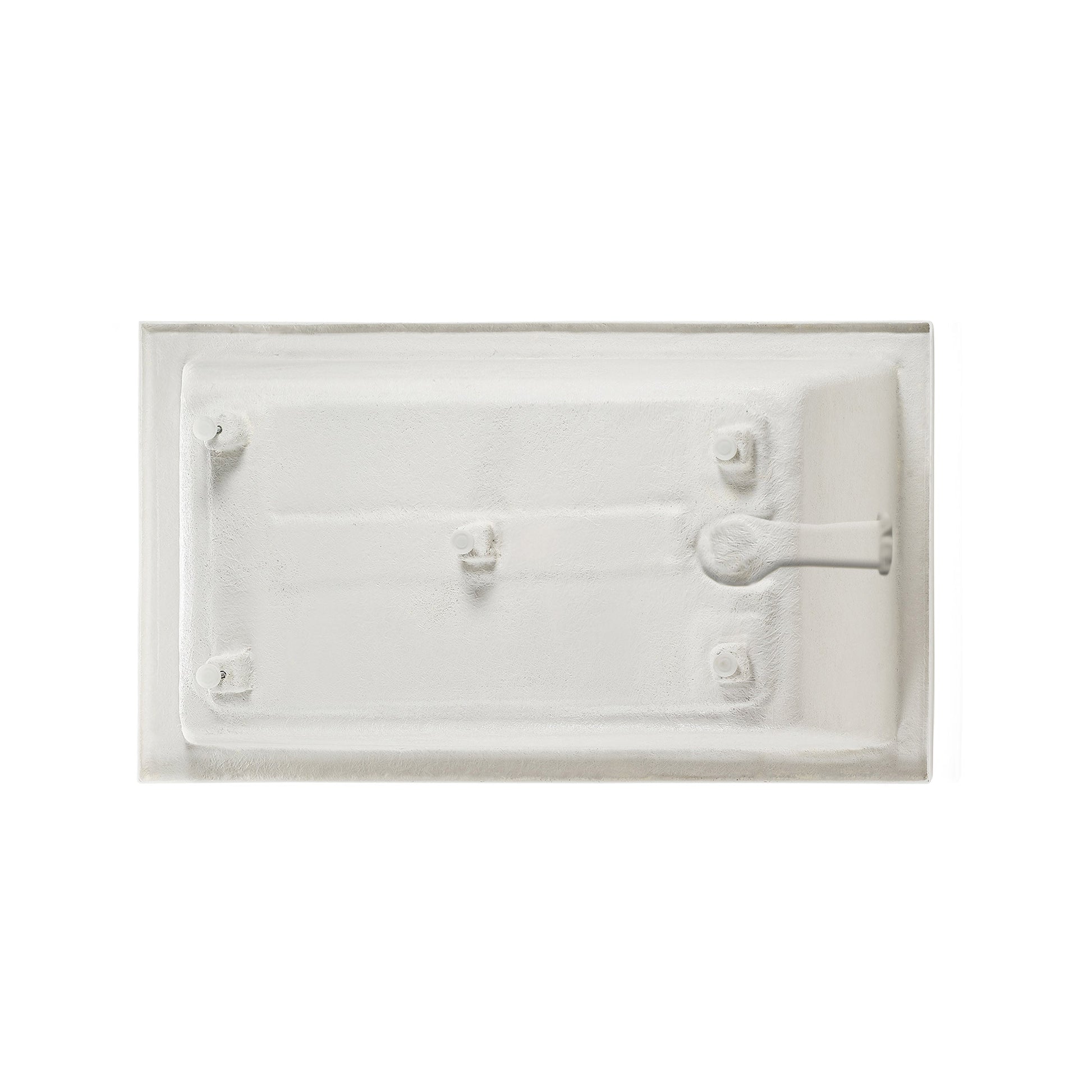 Glossy White / Right / Alcove - No Apron - Integrated Overflow