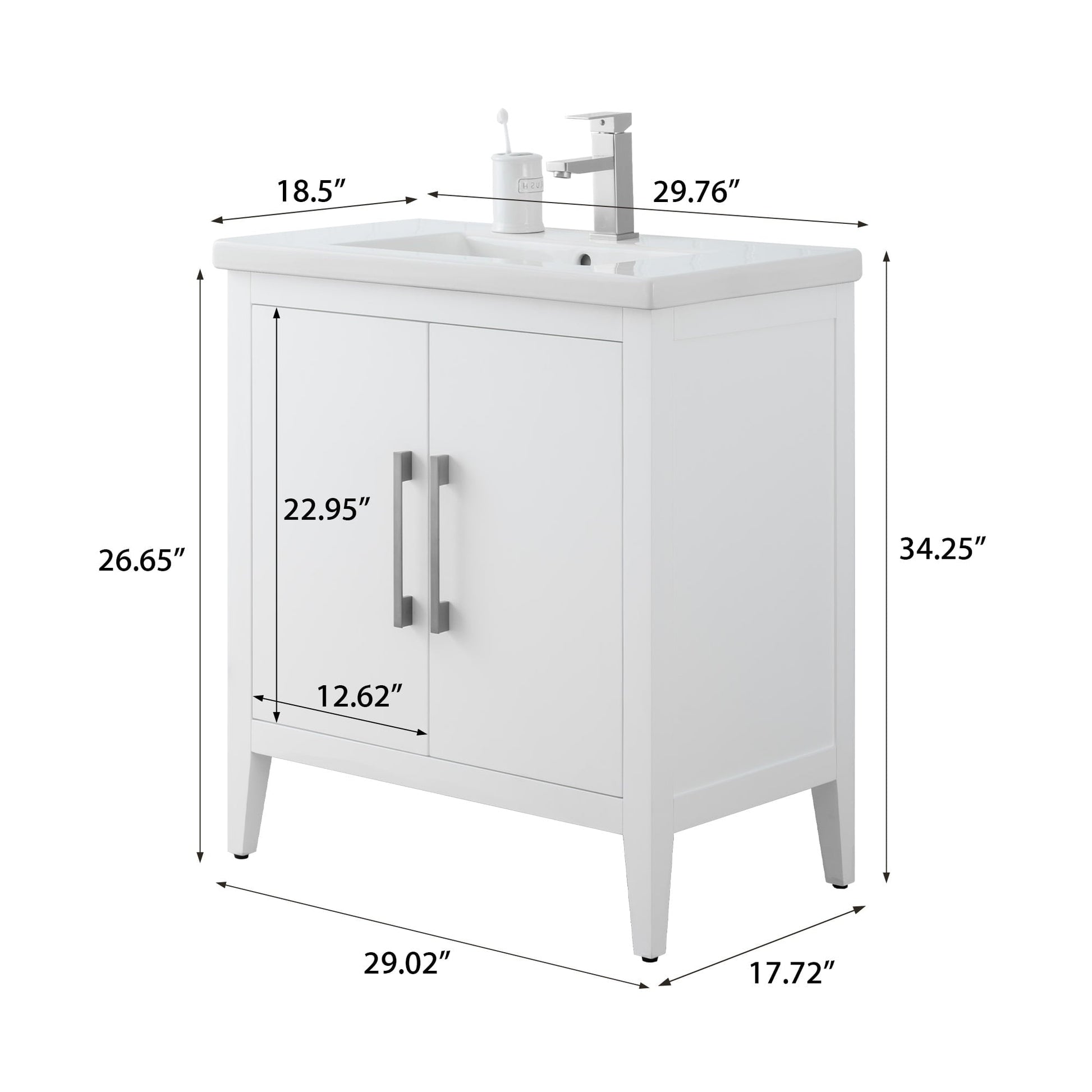 White / Brushed Nickel