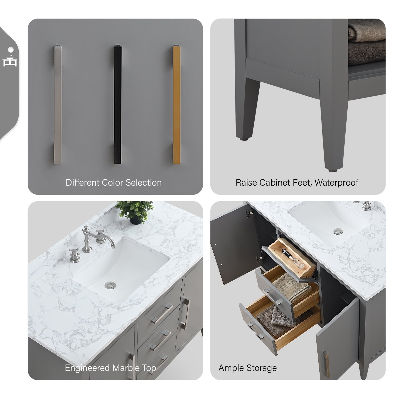 Cashmere Gray / Matte Black
