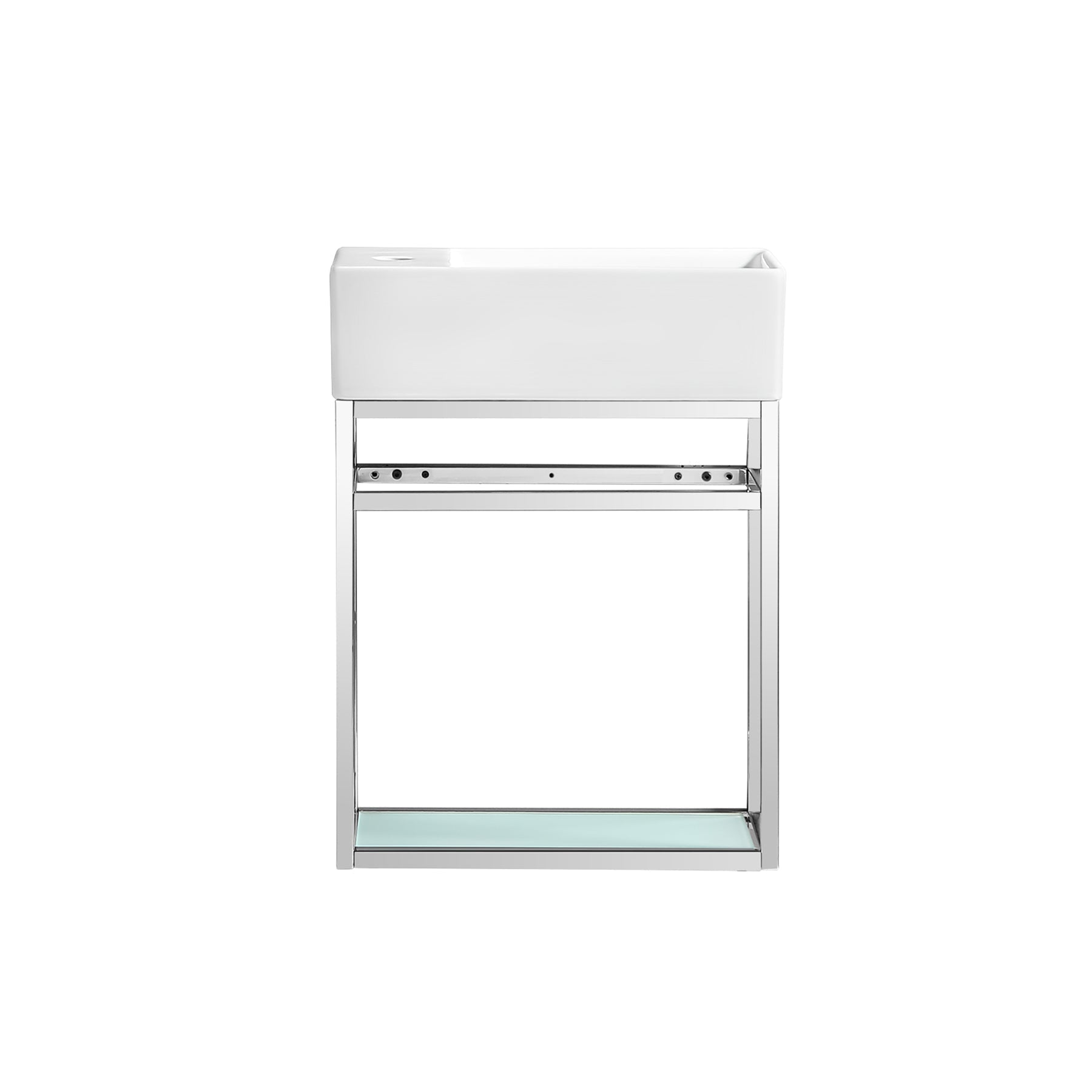 Chrome / White / 1-Hole