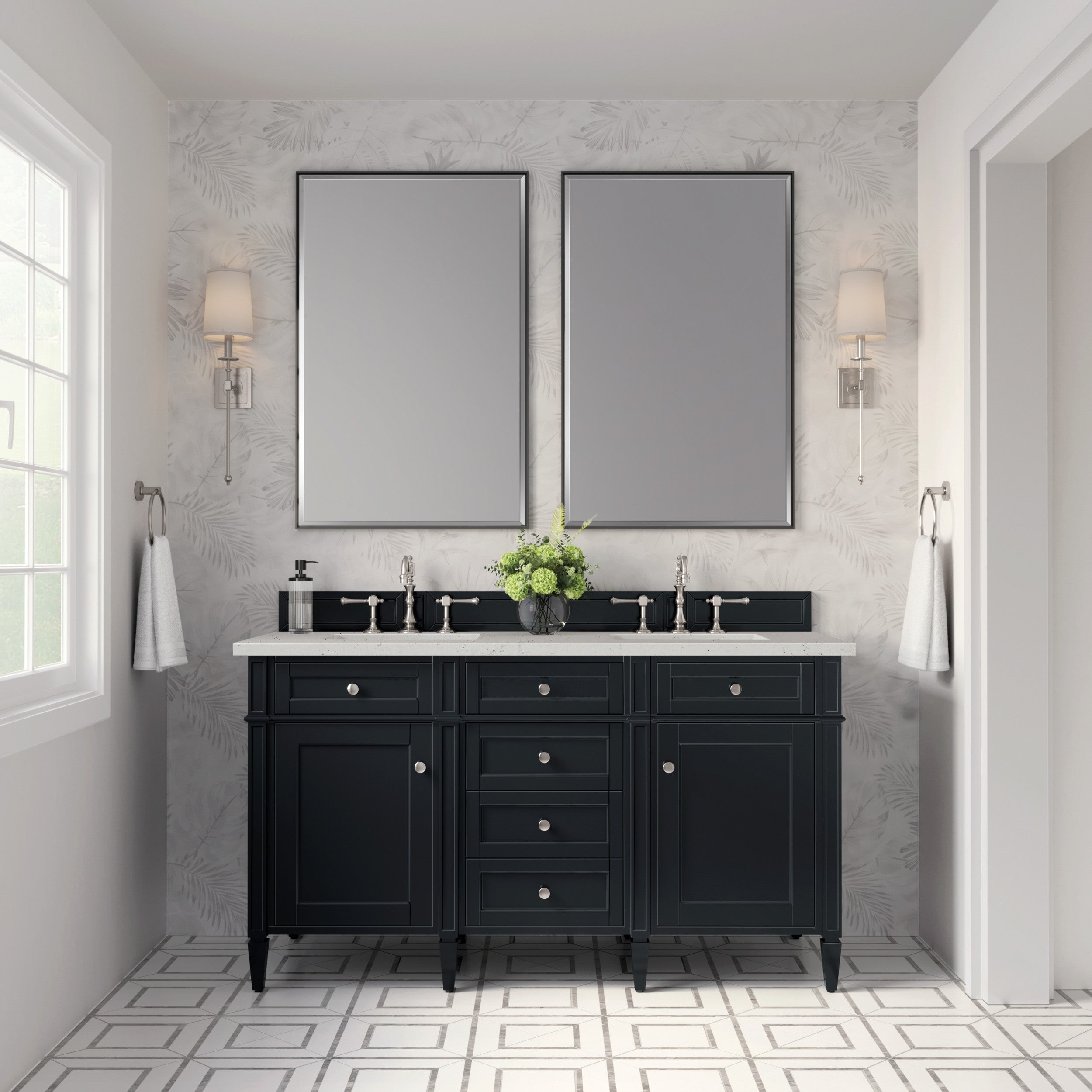 Black Onyx / Lime Delight - 3 Faucet Holes