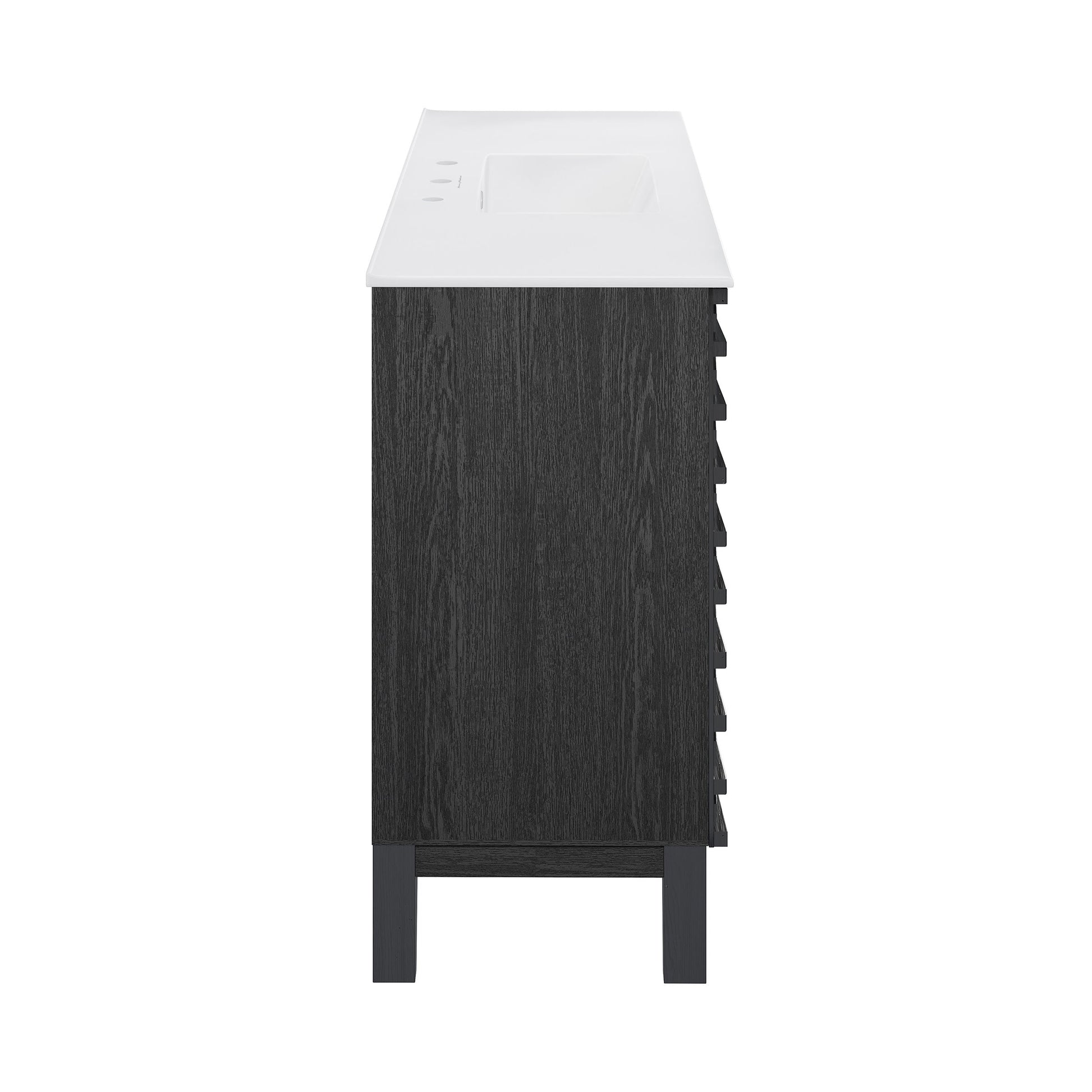 Black Oak / Glossy White / 3-Hole