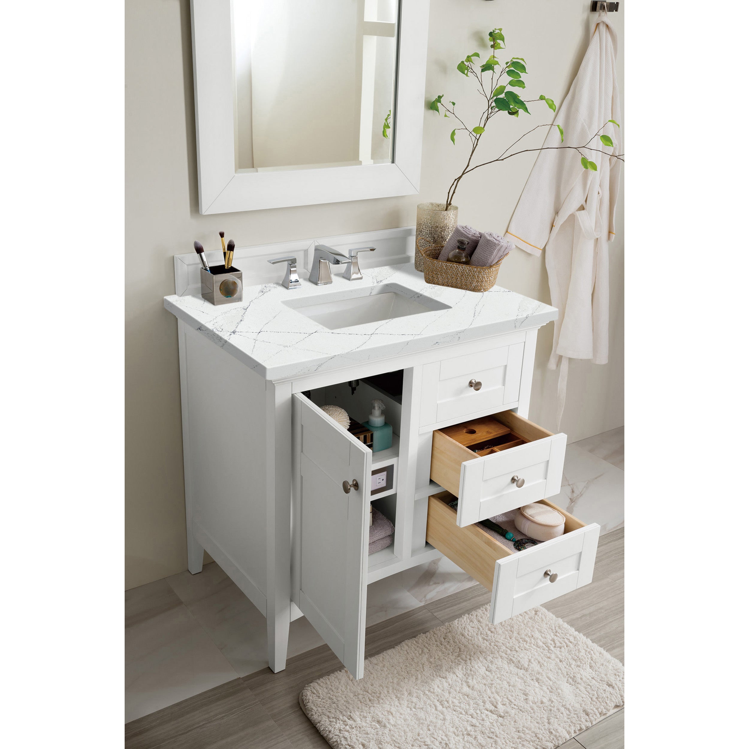 Bright White / Ethereal Noctis - 3 Faucet Holes