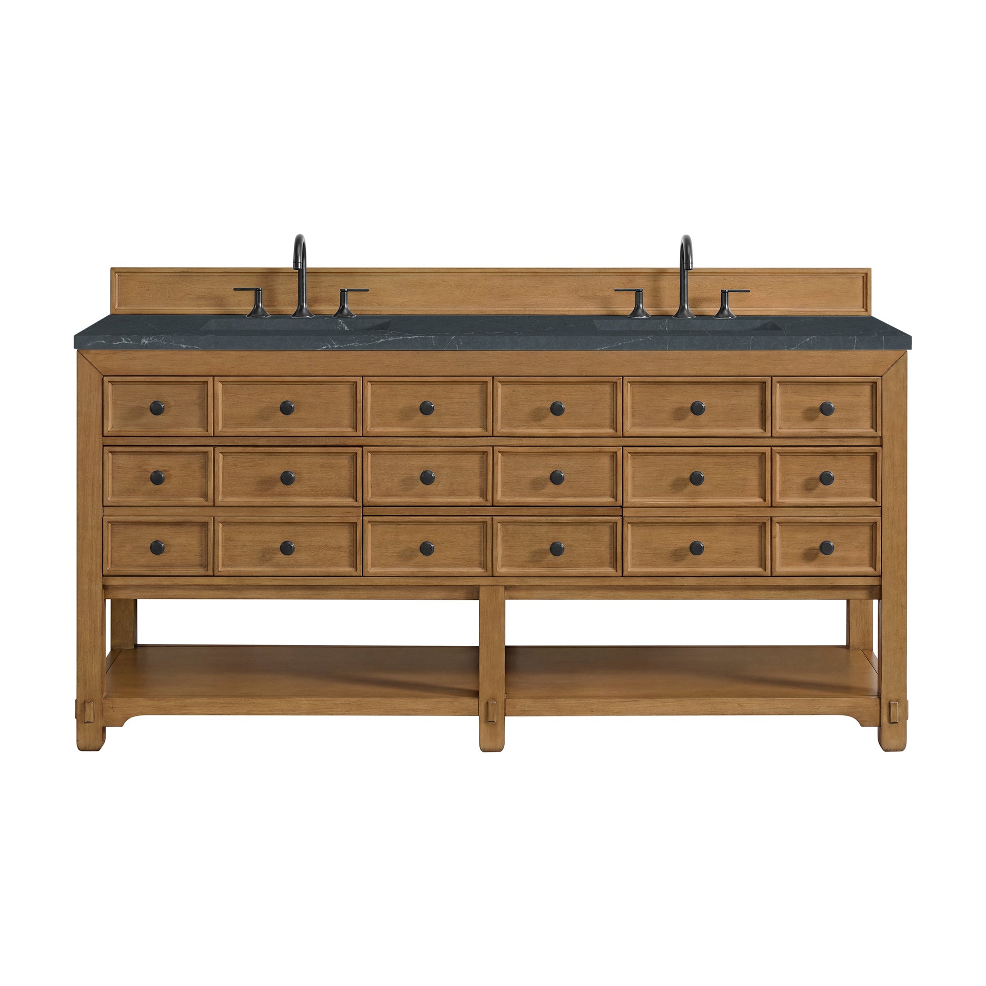 Amber Birch / Charcoal Soapstone - 3 Faucet Holes