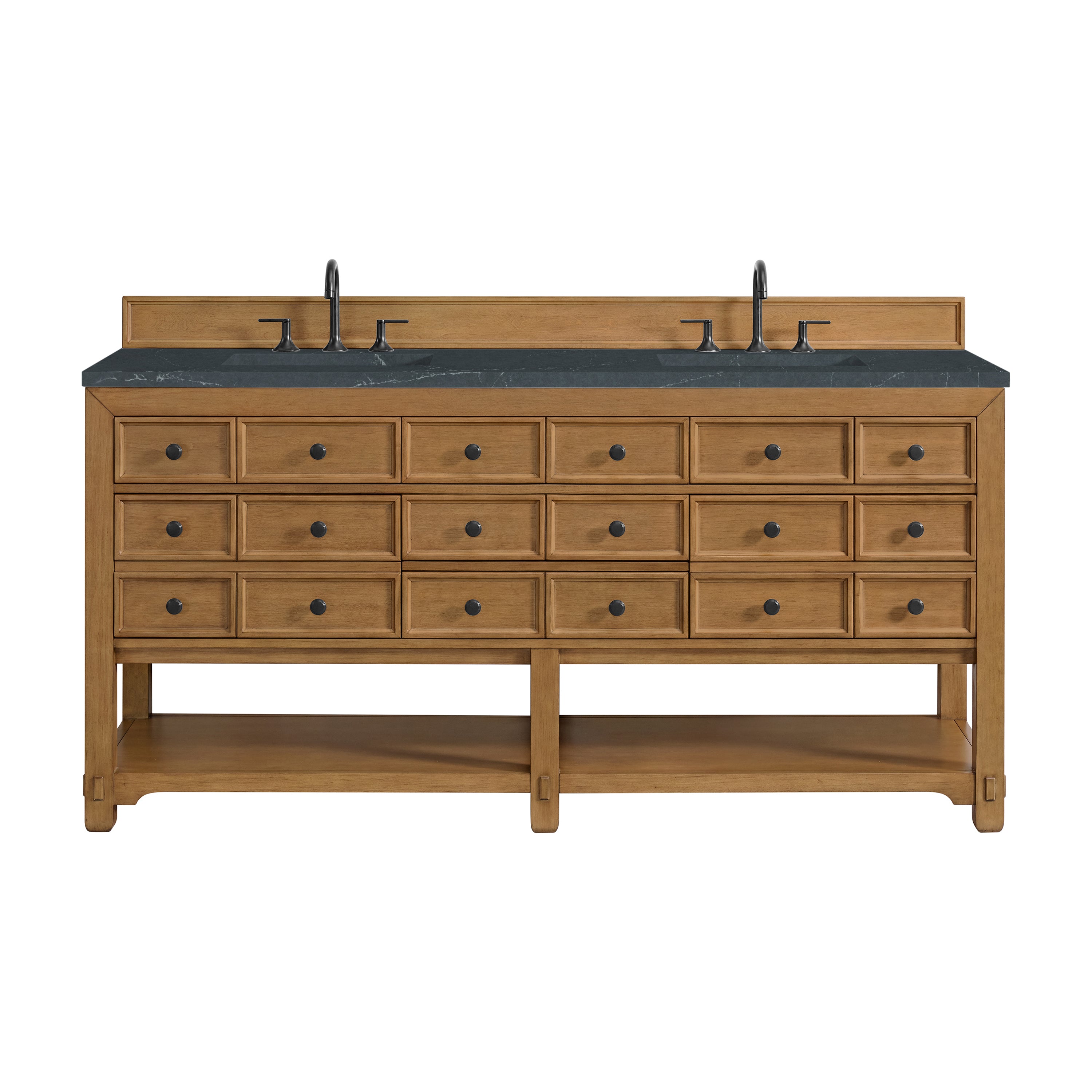 Amber Birch / Charcoal Soapstone - 3 Faucet Holes