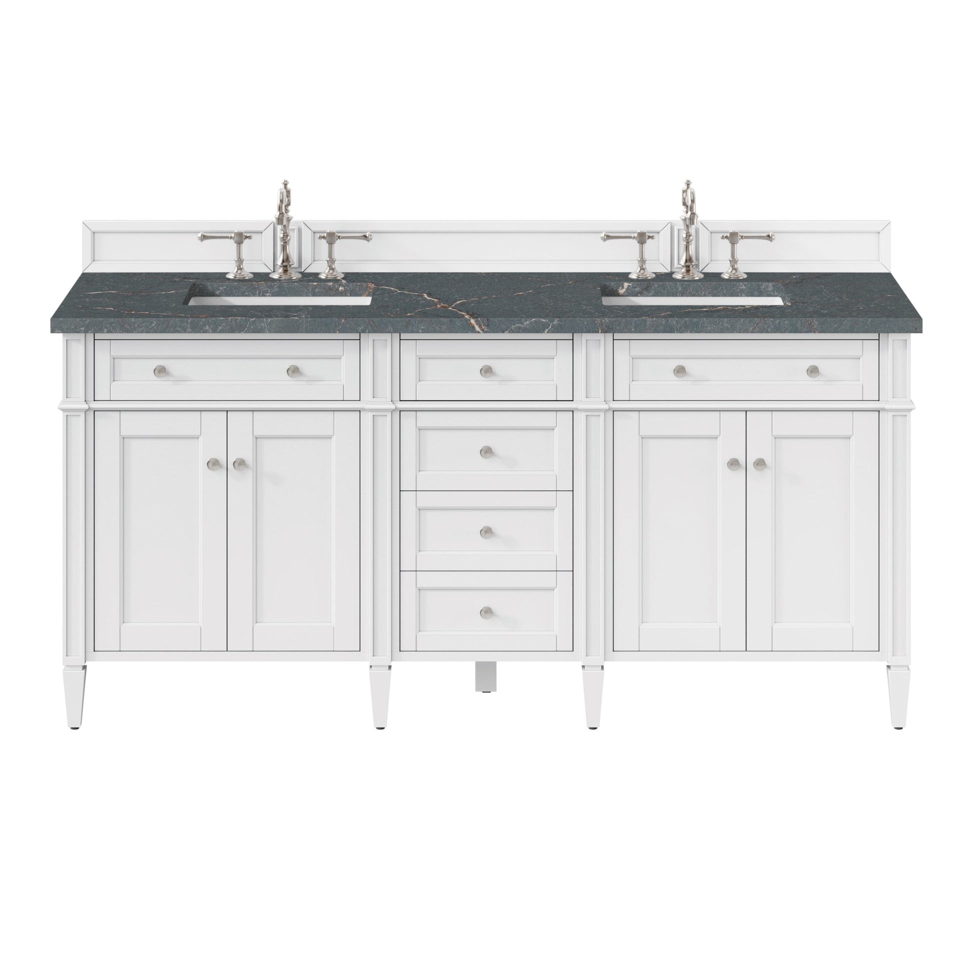 Bright White / Parisien Bleu - 3 Faucet Holes