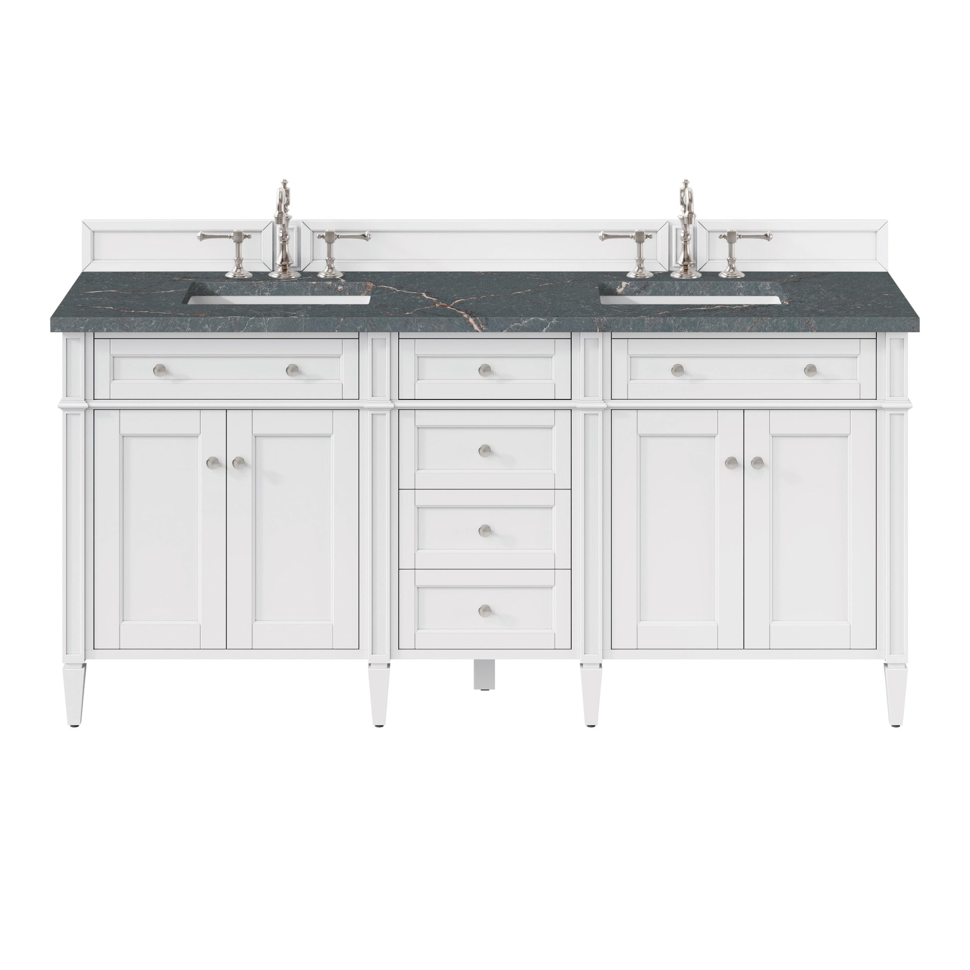 Bright White / Parisien Bleu - 3 Faucet Holes