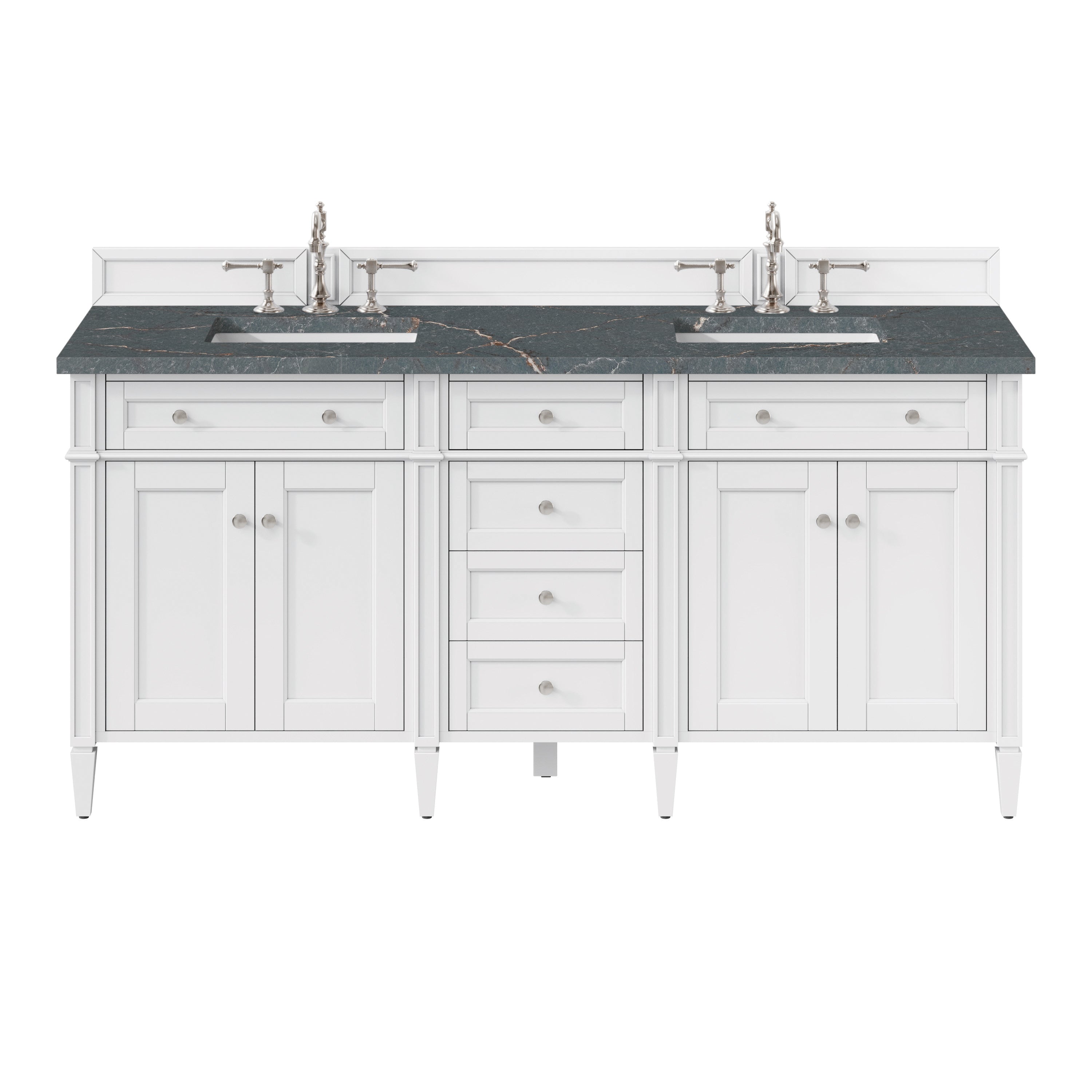 Bright White / Parisien Bleu - 3 Faucet Holes