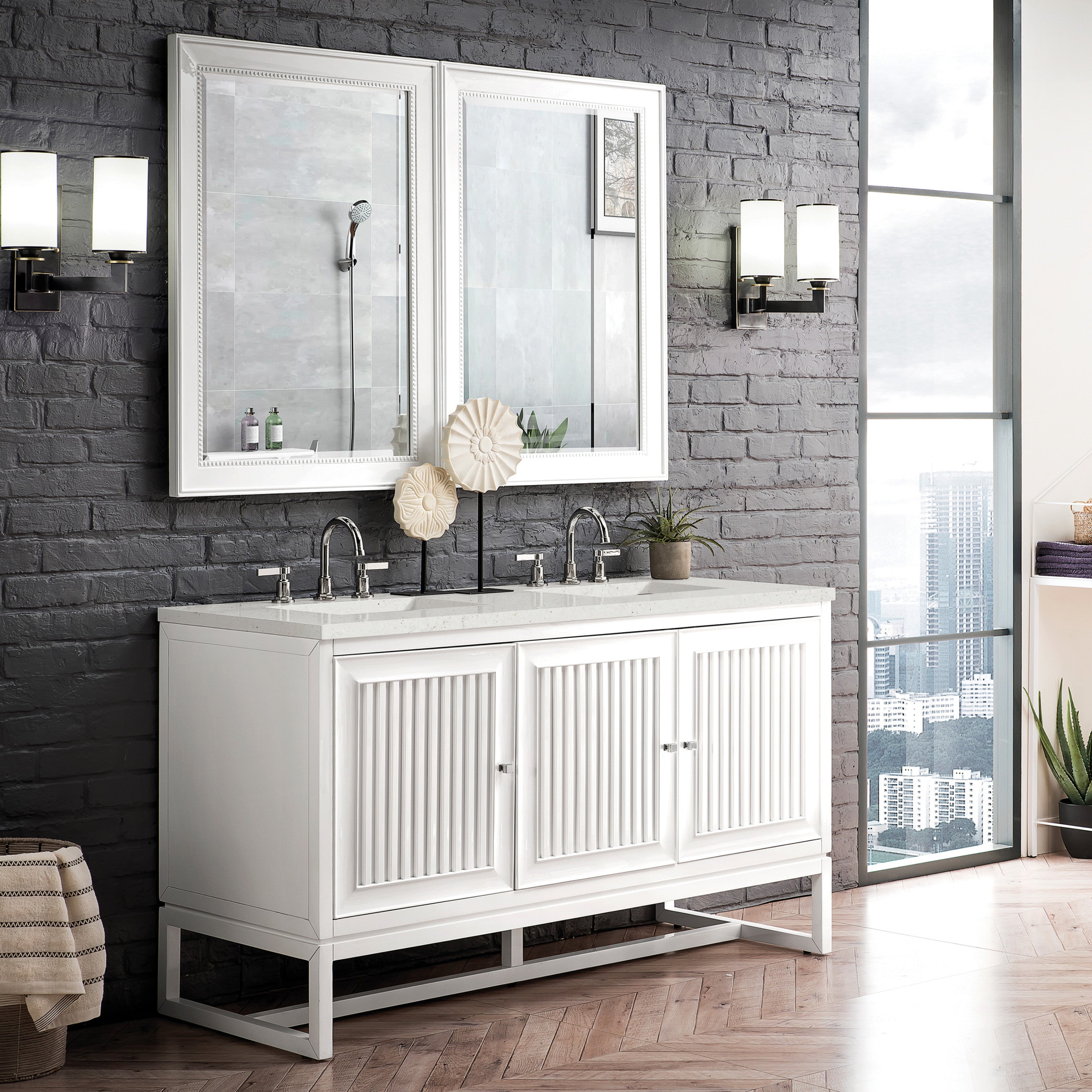 Glossy White / Lime Delight - 3 Faucet Holes