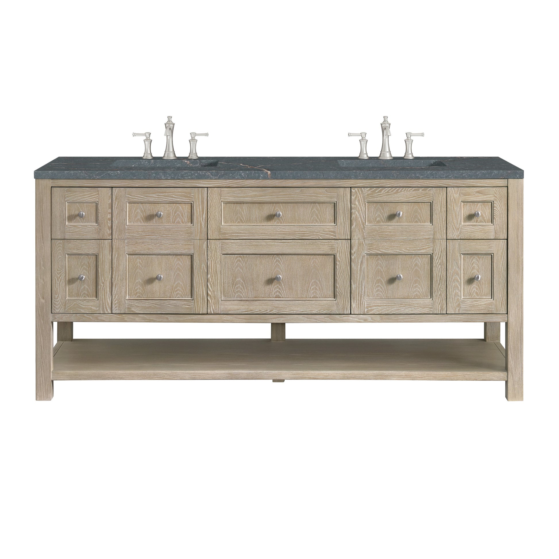 Whitewashed Oak / Parisien Bleu - 3 Faucet Holes