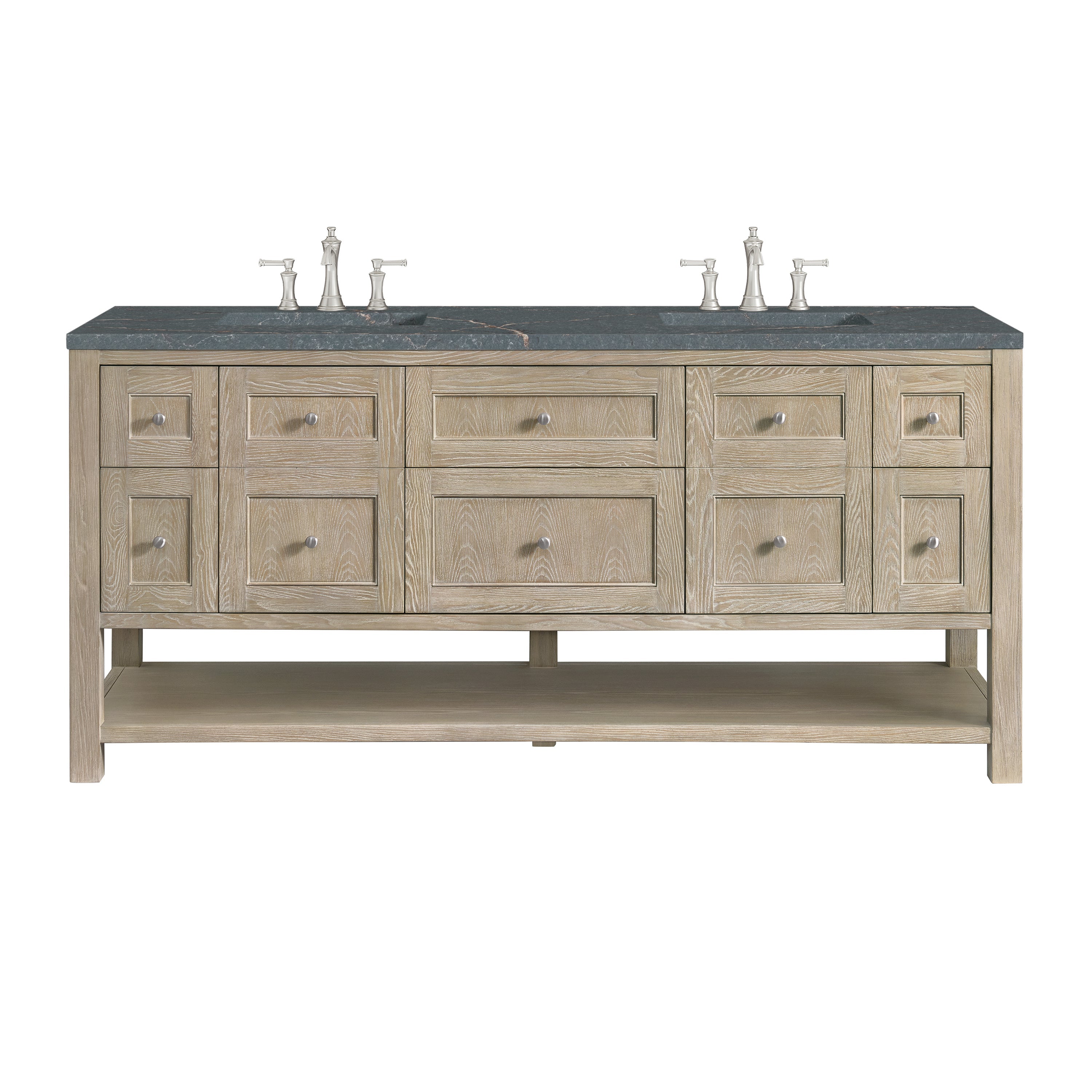 Whitewashed Oak / Parisien Bleu - 3 Faucet Holes