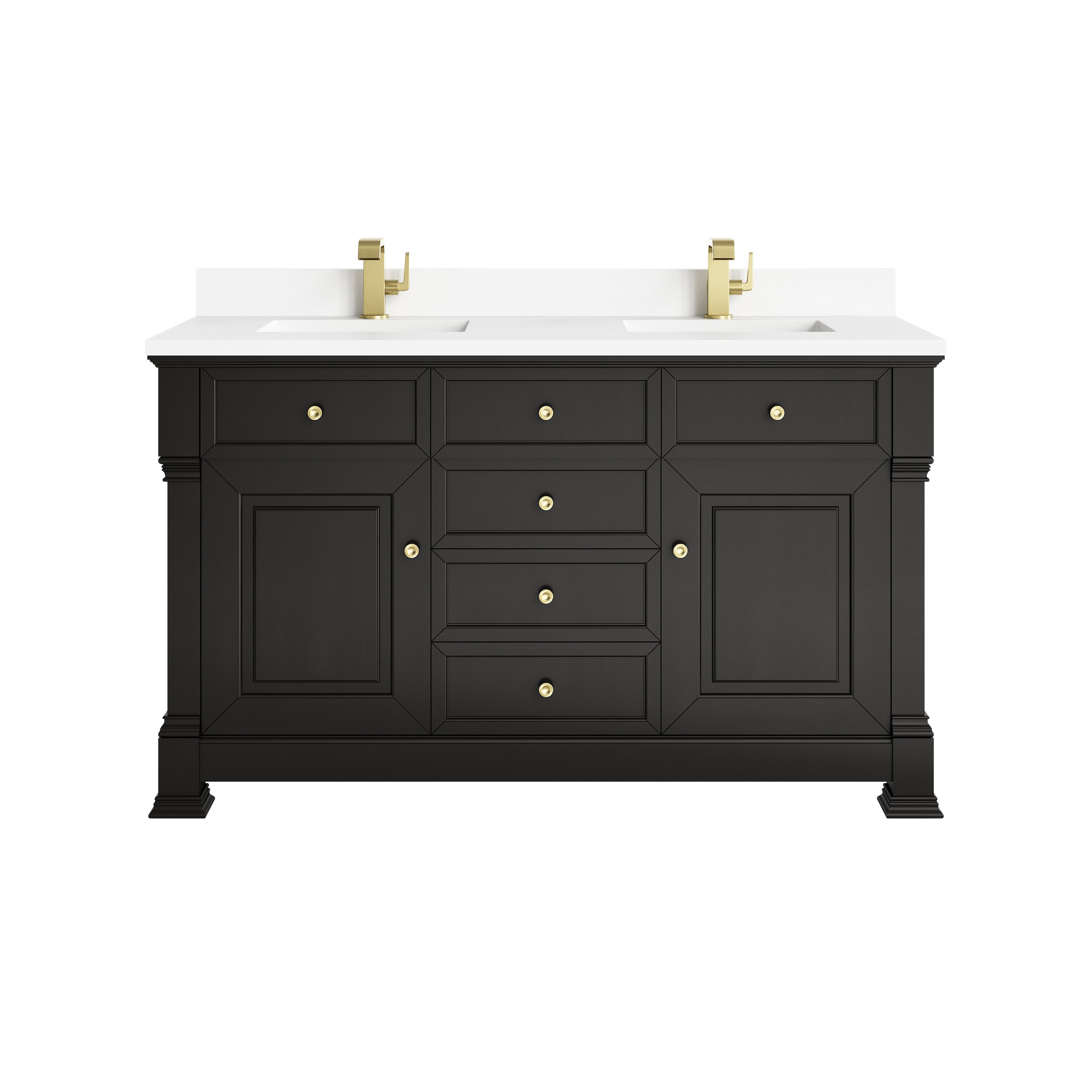 Black Onyx / White Zeus - 1 Faucet Hole