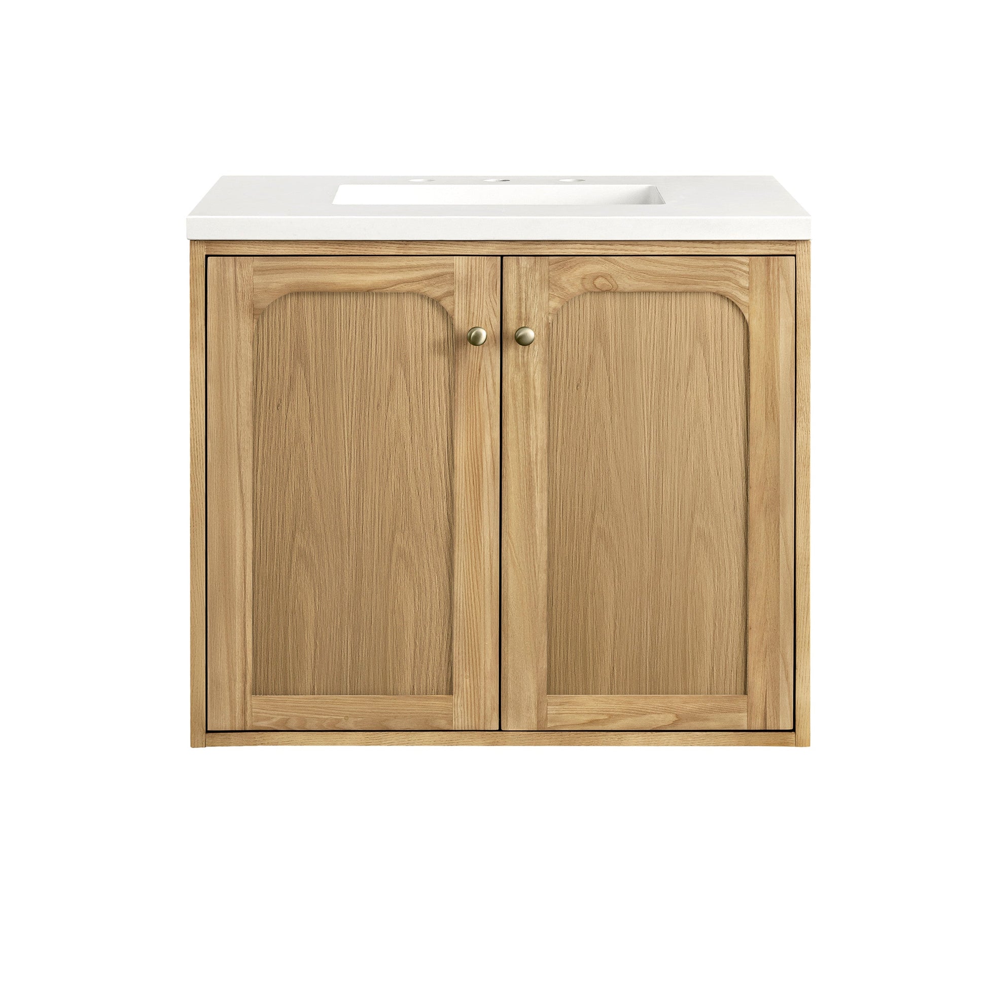 Light Natural Oak / White Zeus - 3 Faucet Holes