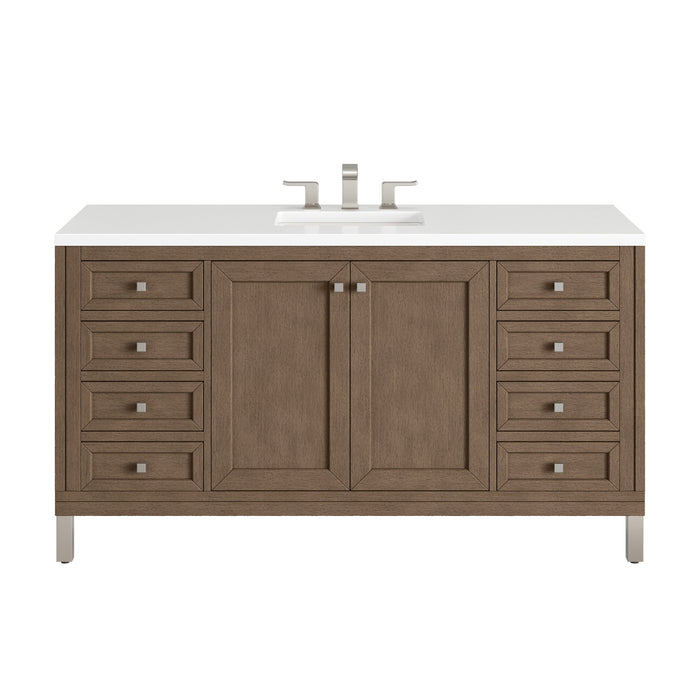 Whitewashed Walnut / White Zeus - 3 Faucet Holes