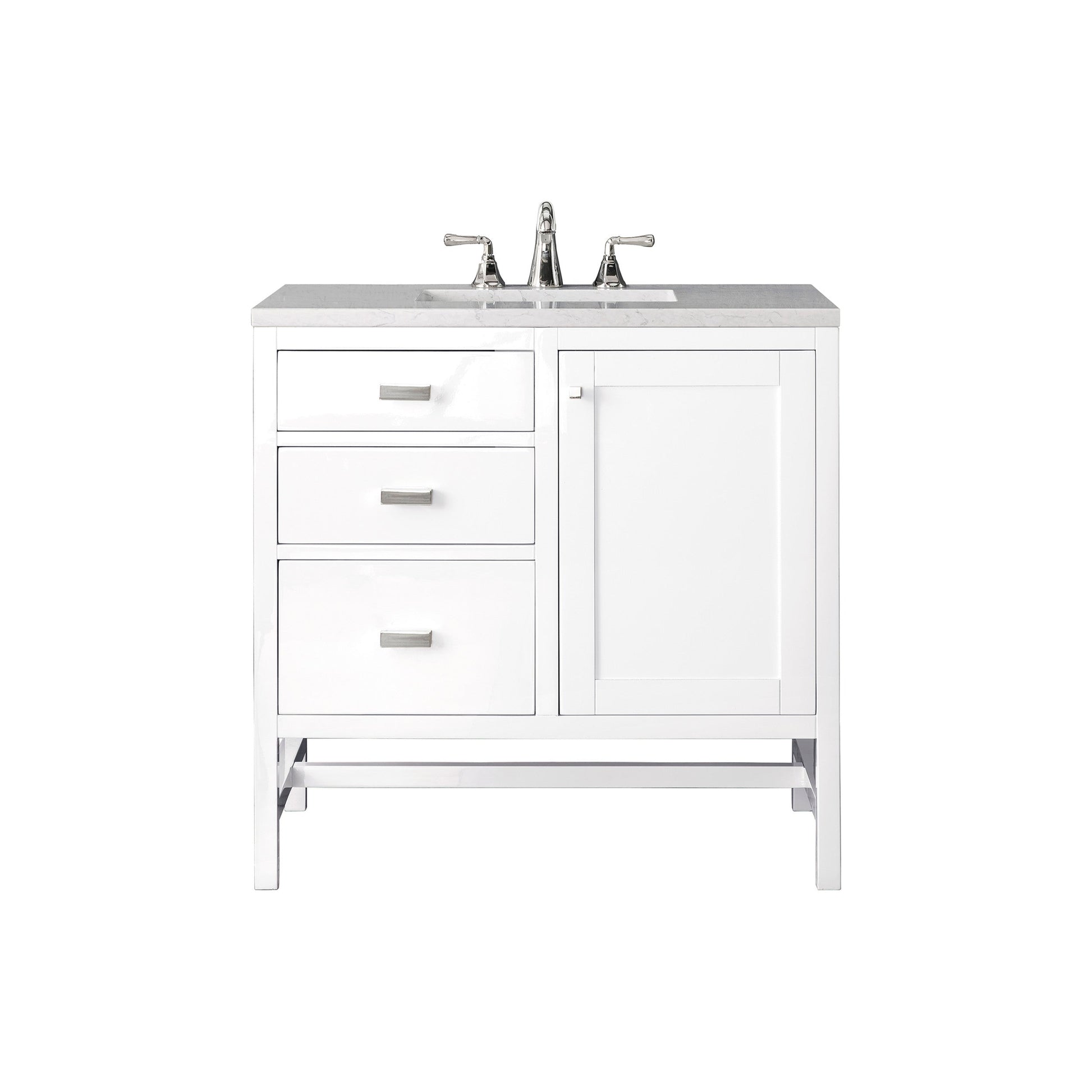 Glossy White / Eternal Jasmine Pearl - 3 Faucet Holes