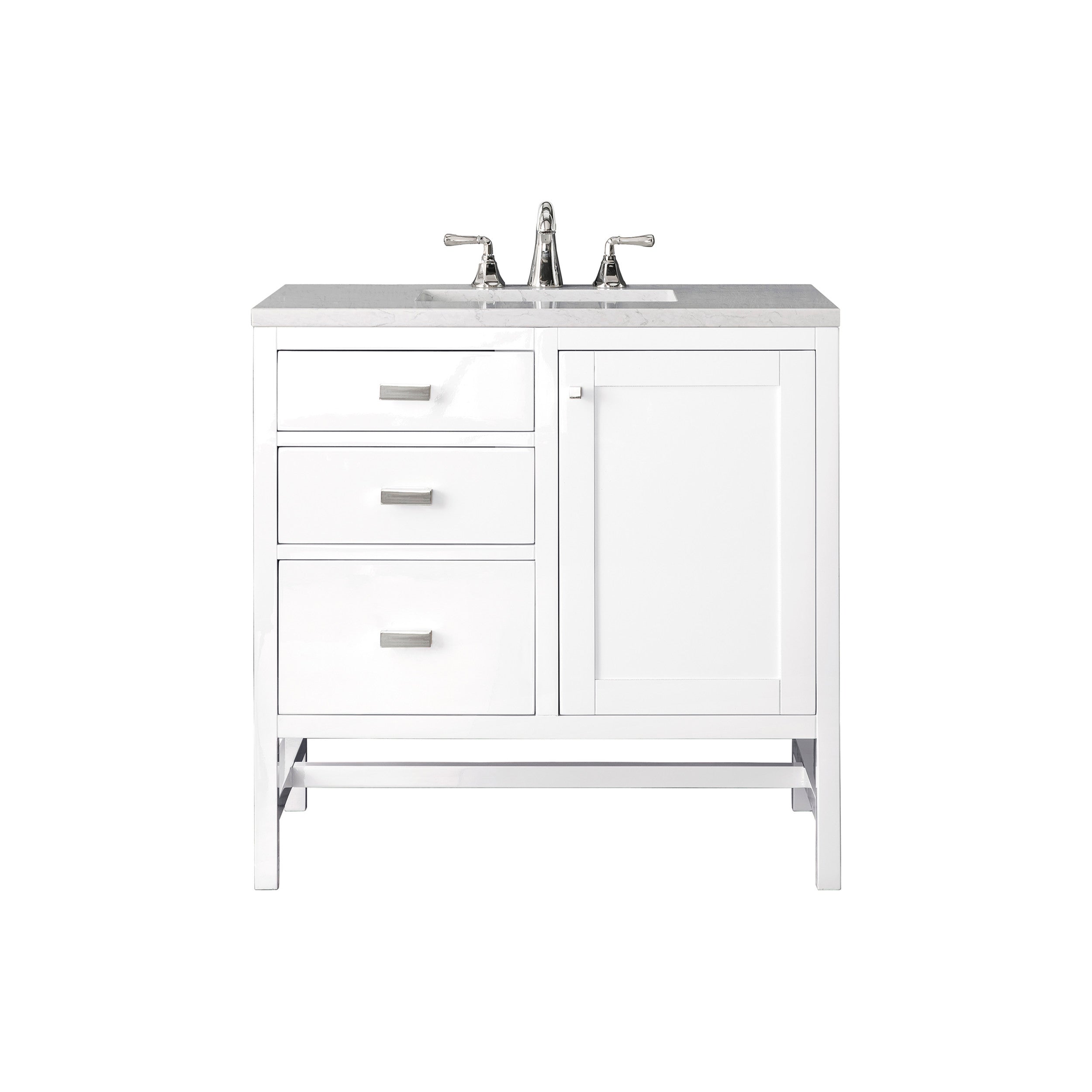 Glossy White / Eternal Jasmine Pearl - 3 Faucet Holes