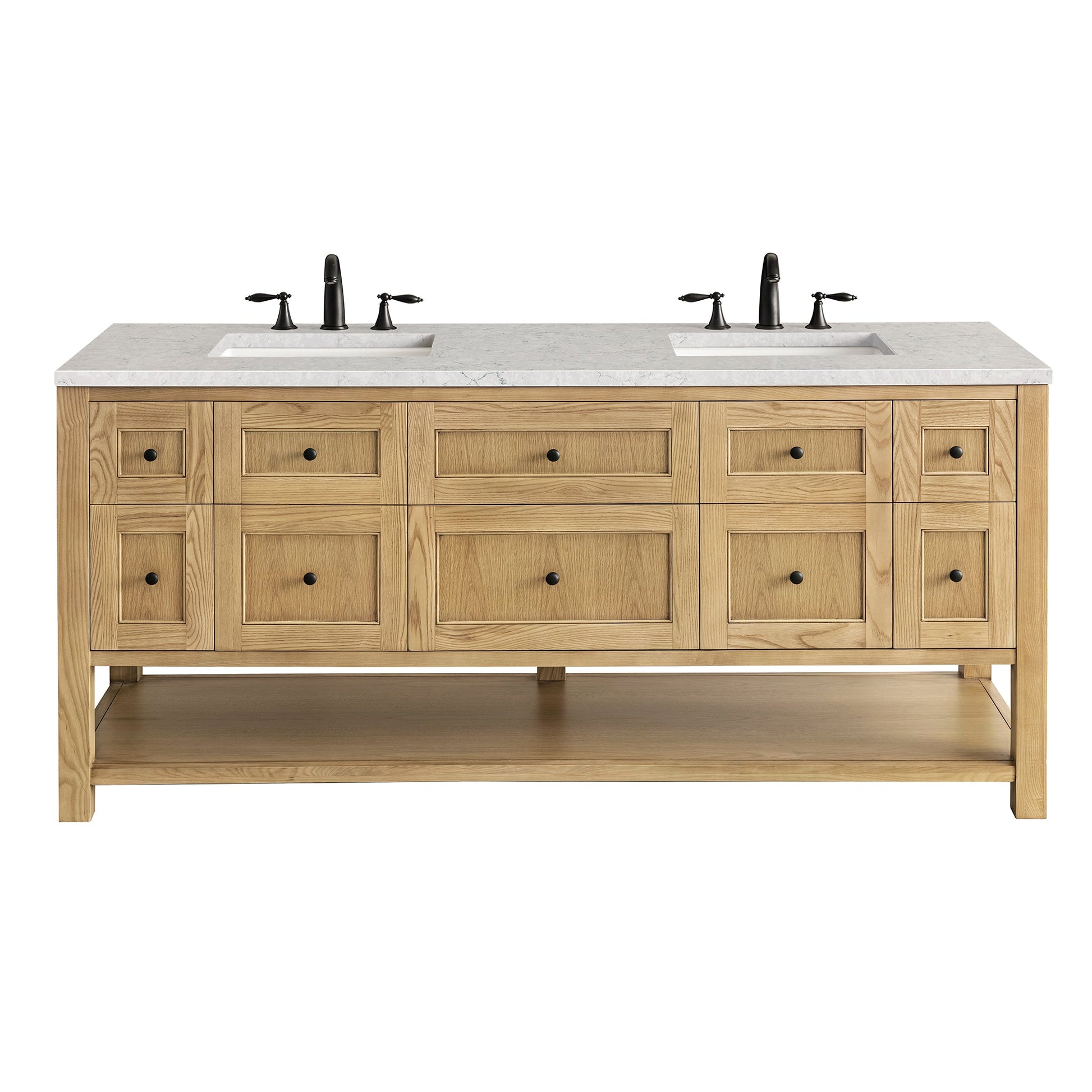 Light Natural Oak / Eternal Jasmine Pearl - 3 Faucet Holes