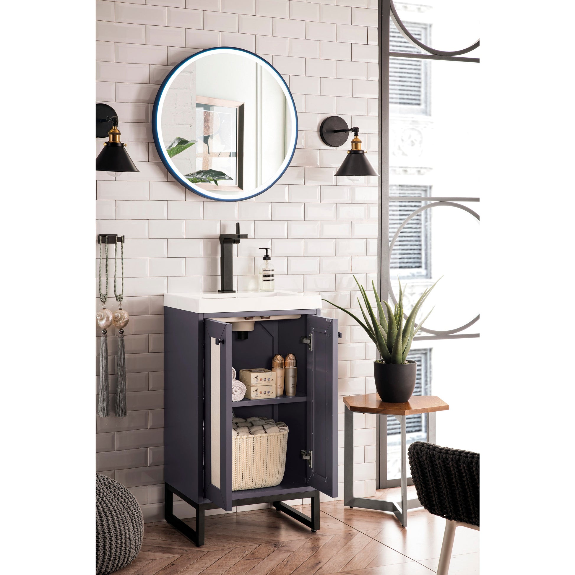 Mineral Gray / White Glossy / Matte Black - 1 Faucet Hole