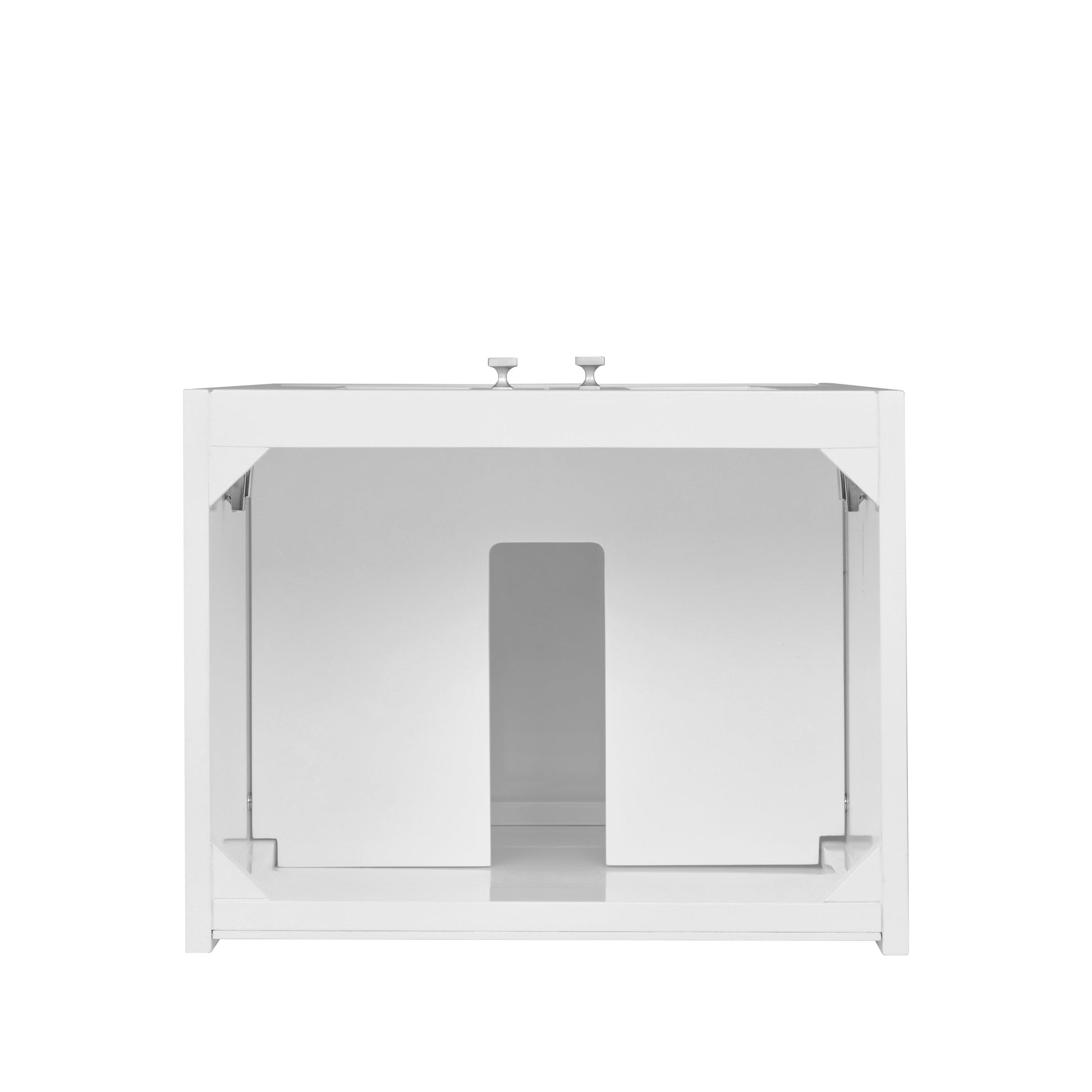 Glossy White / Brushed Nickel