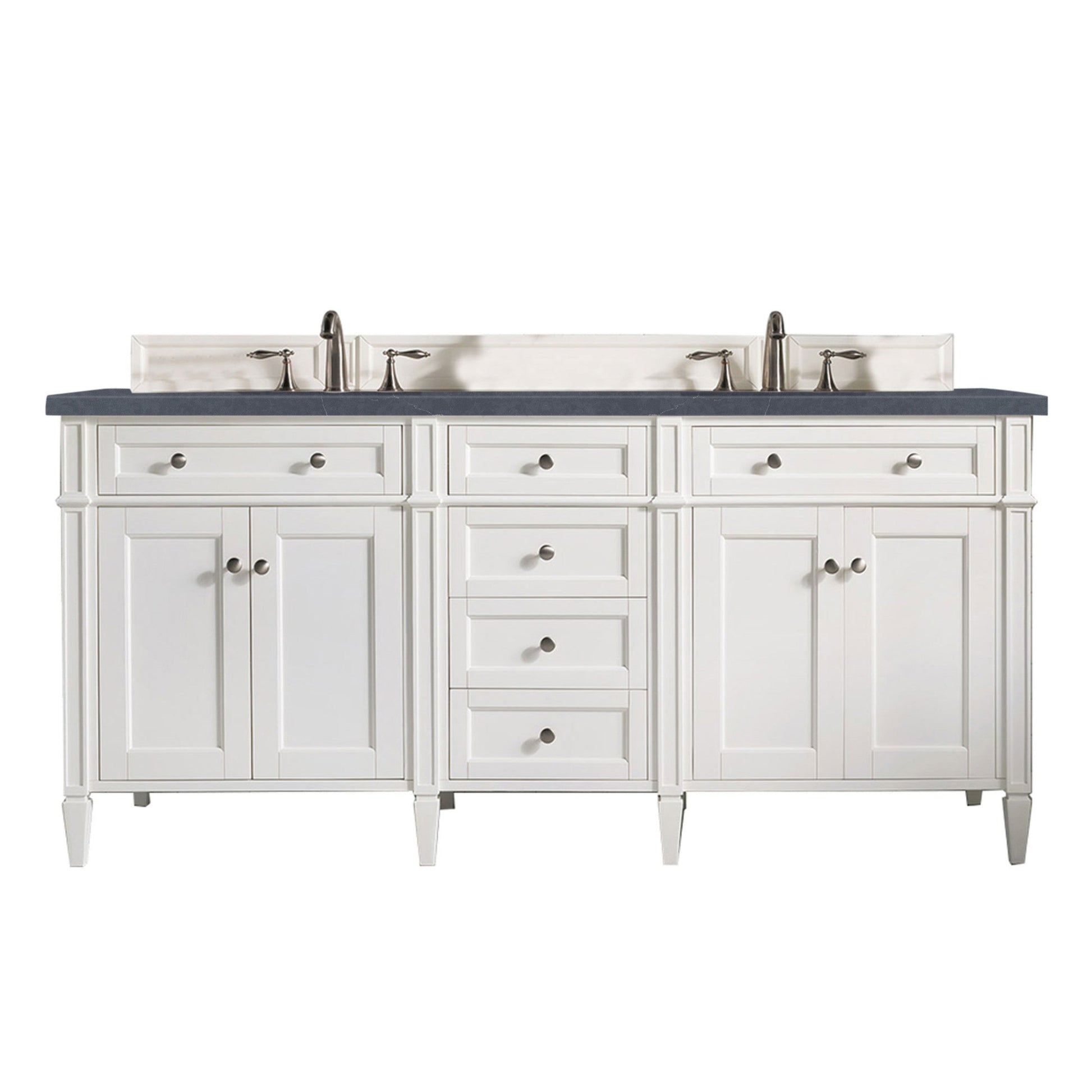 Bright White / Charcoal Soapstone - 3 Faucet Holes