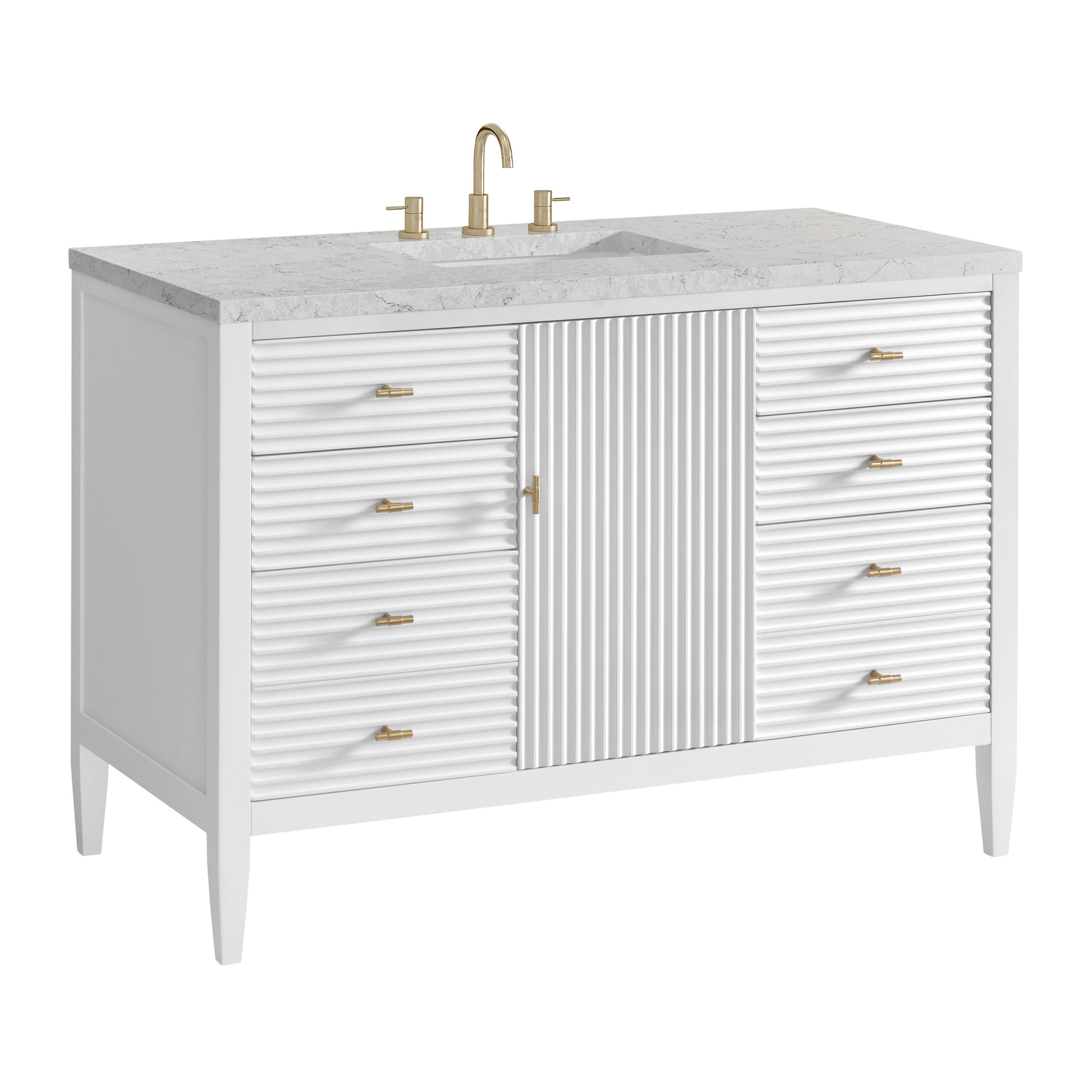 Bright White / Eternal Jasmine Pearl - 3 Faucet Holes