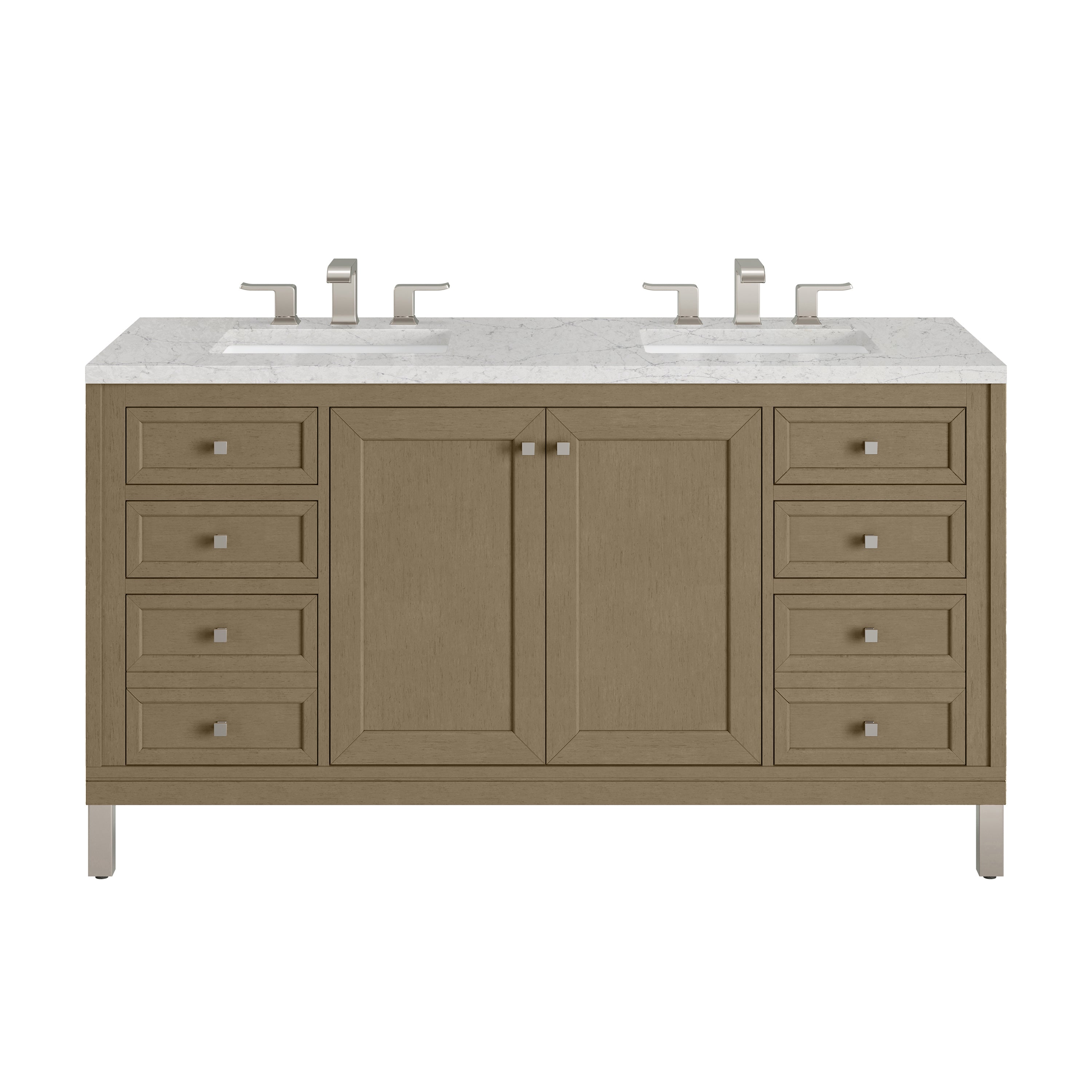 Walnut Whisper / Eternal Jasmine Pearl - 3 Faucet Holes